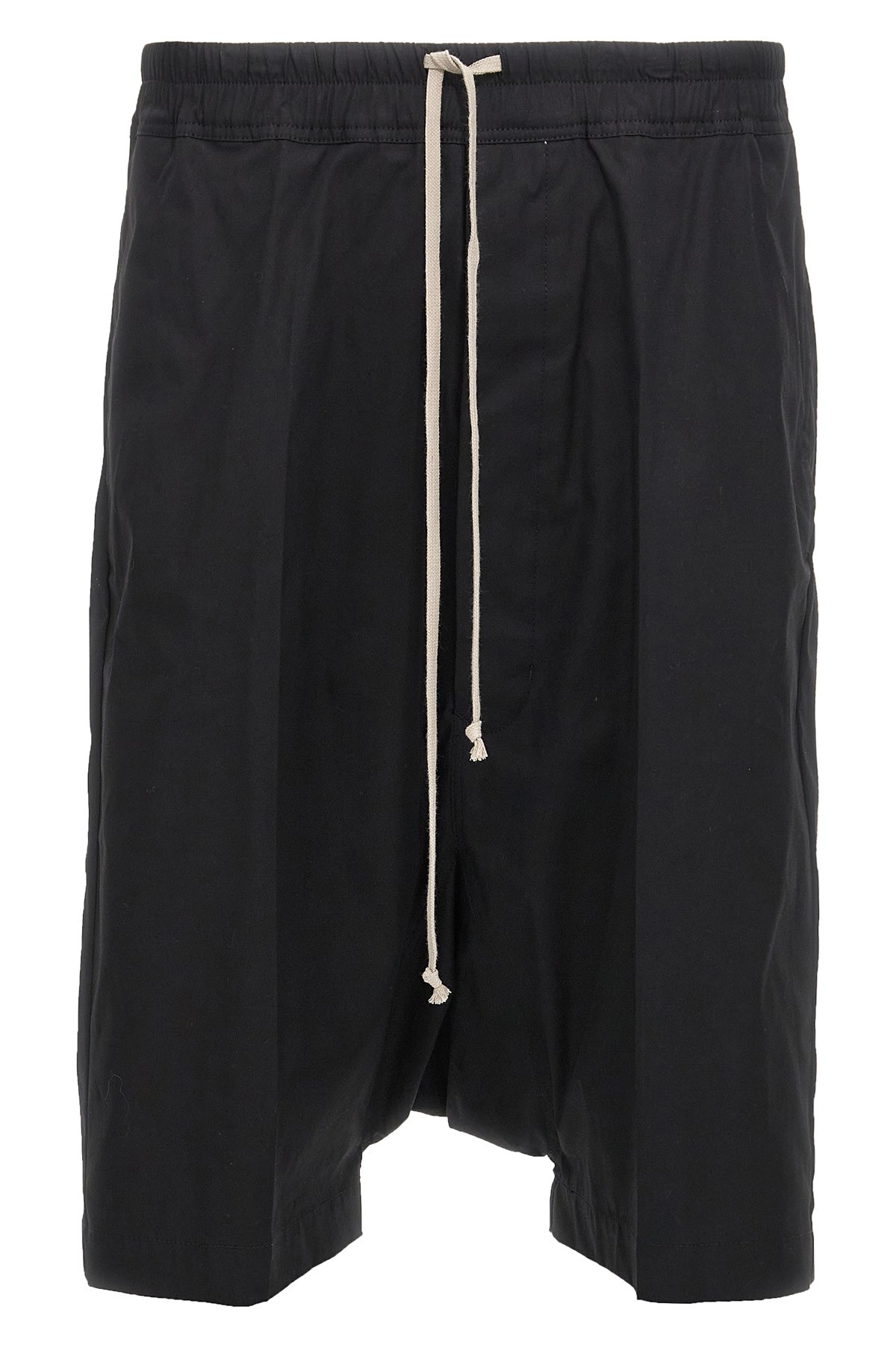 Rick Owens Bermuda Shorts With Back Pockets And Elastic Waistband