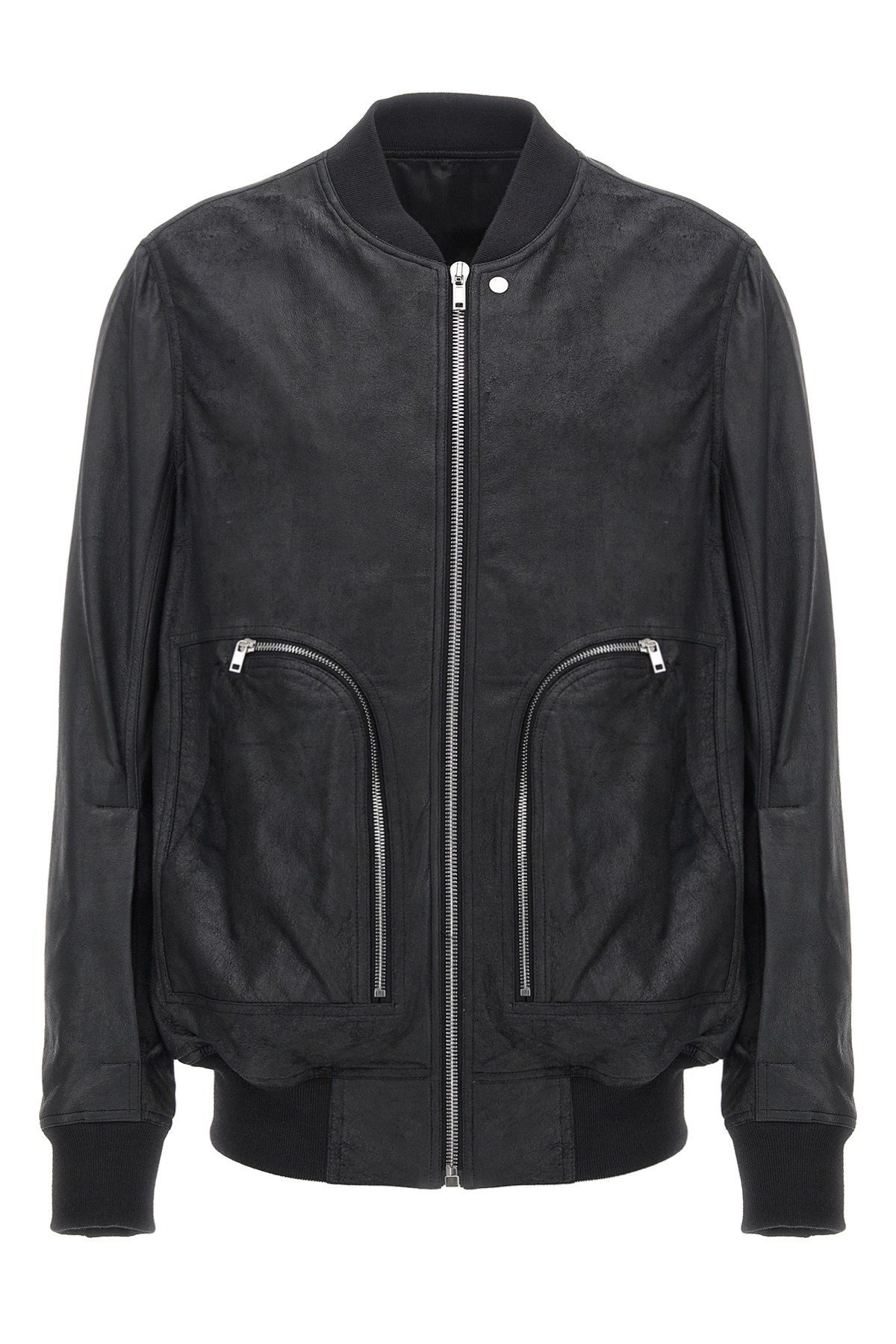 Rick Owens Bauhaus Flight Casual Jackets And Parka Black In Black
