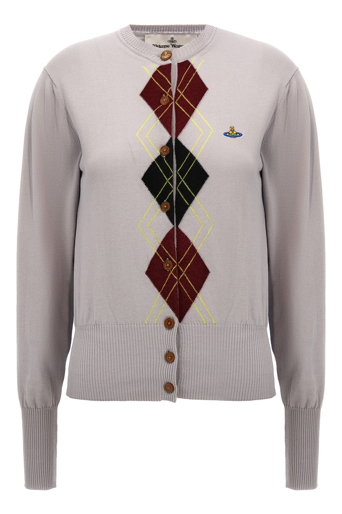 Vivienne Westwood Argyle Sweaters And Cardigans In Brown