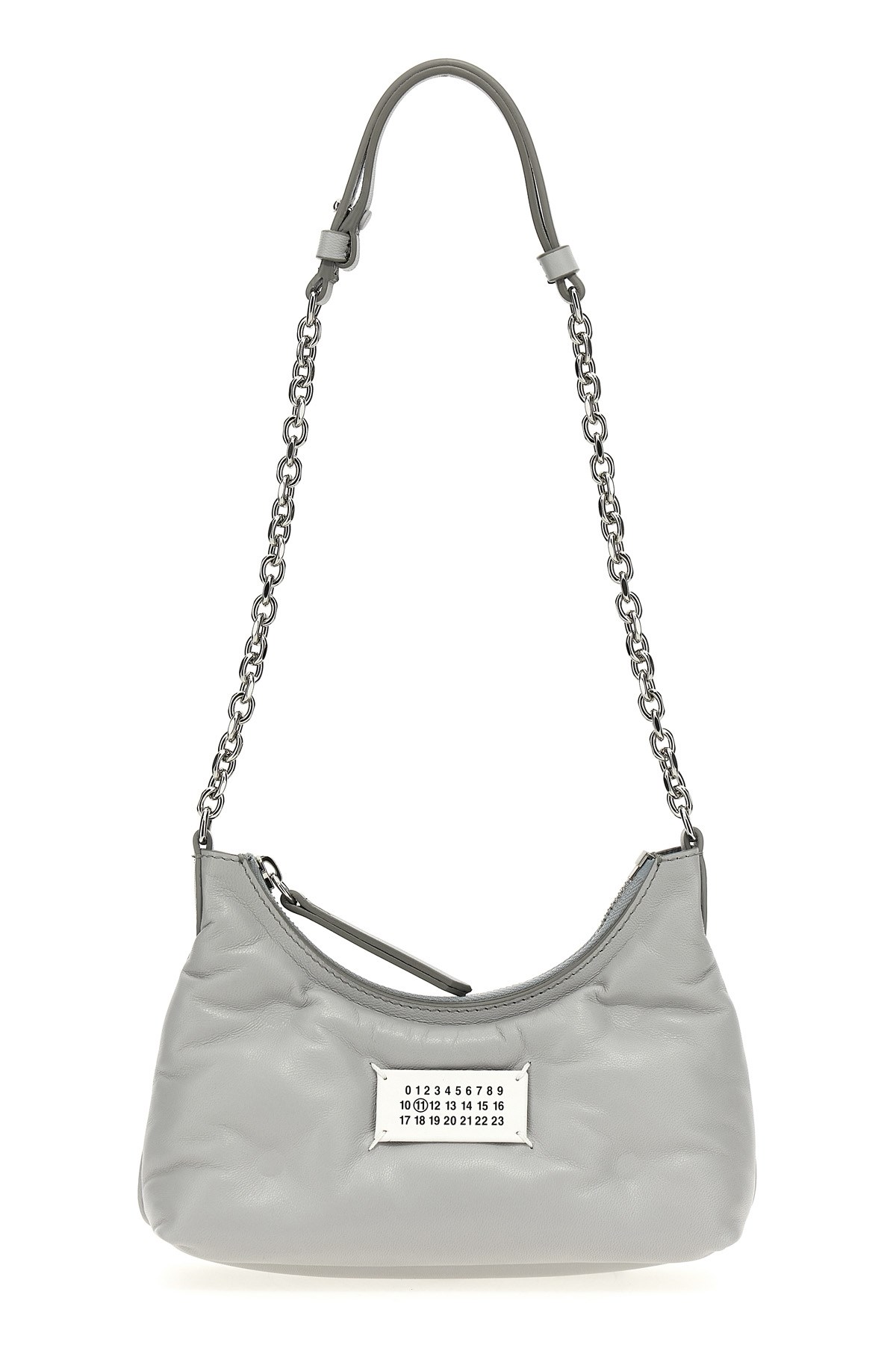 Maison Margiela Women Ice Nappa Leather Micro Glam Slam Hobo Shoulder Bag