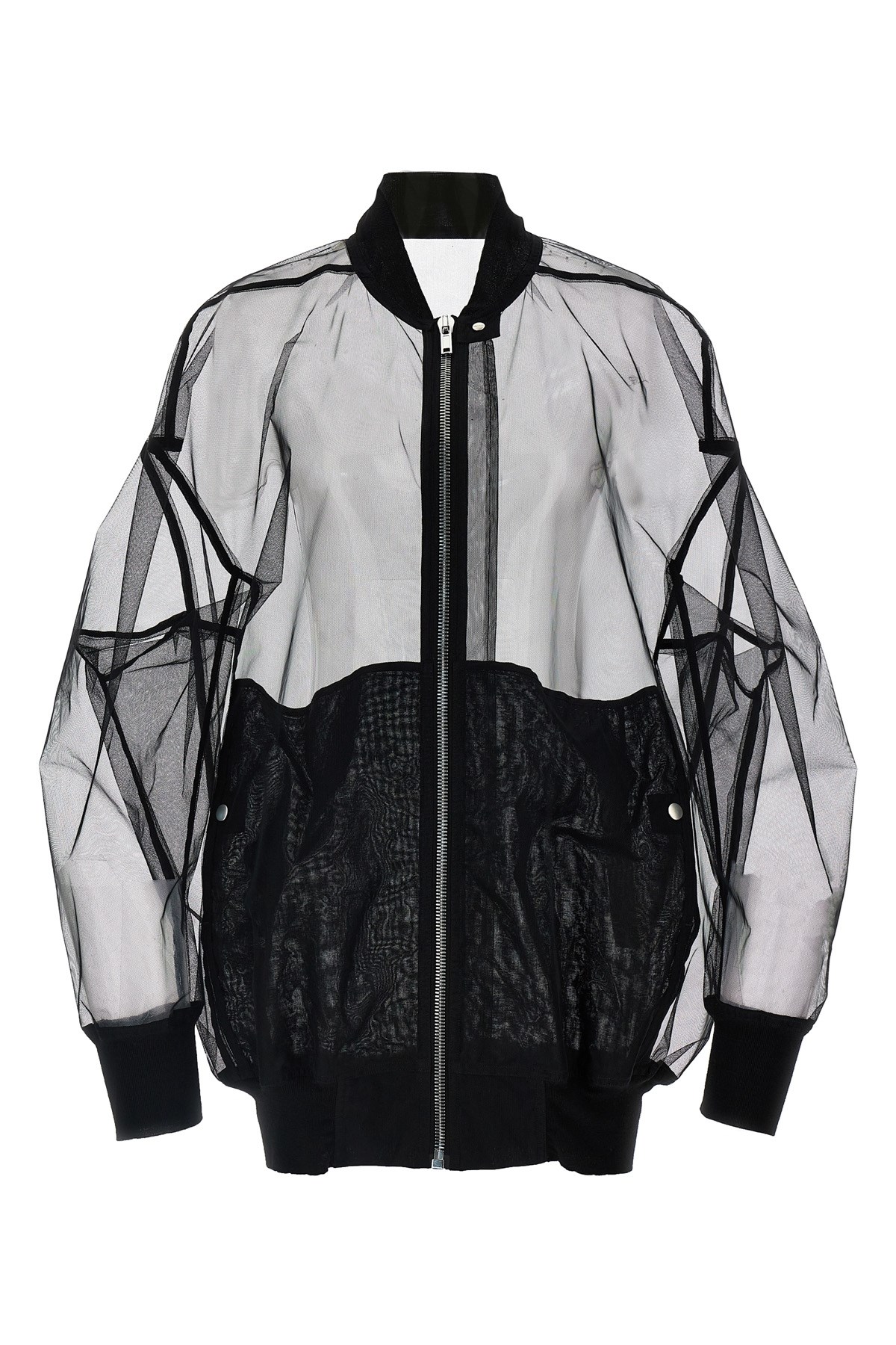 Rick Owens Jumbo Flight Casual Jackets And Parka Black In Black