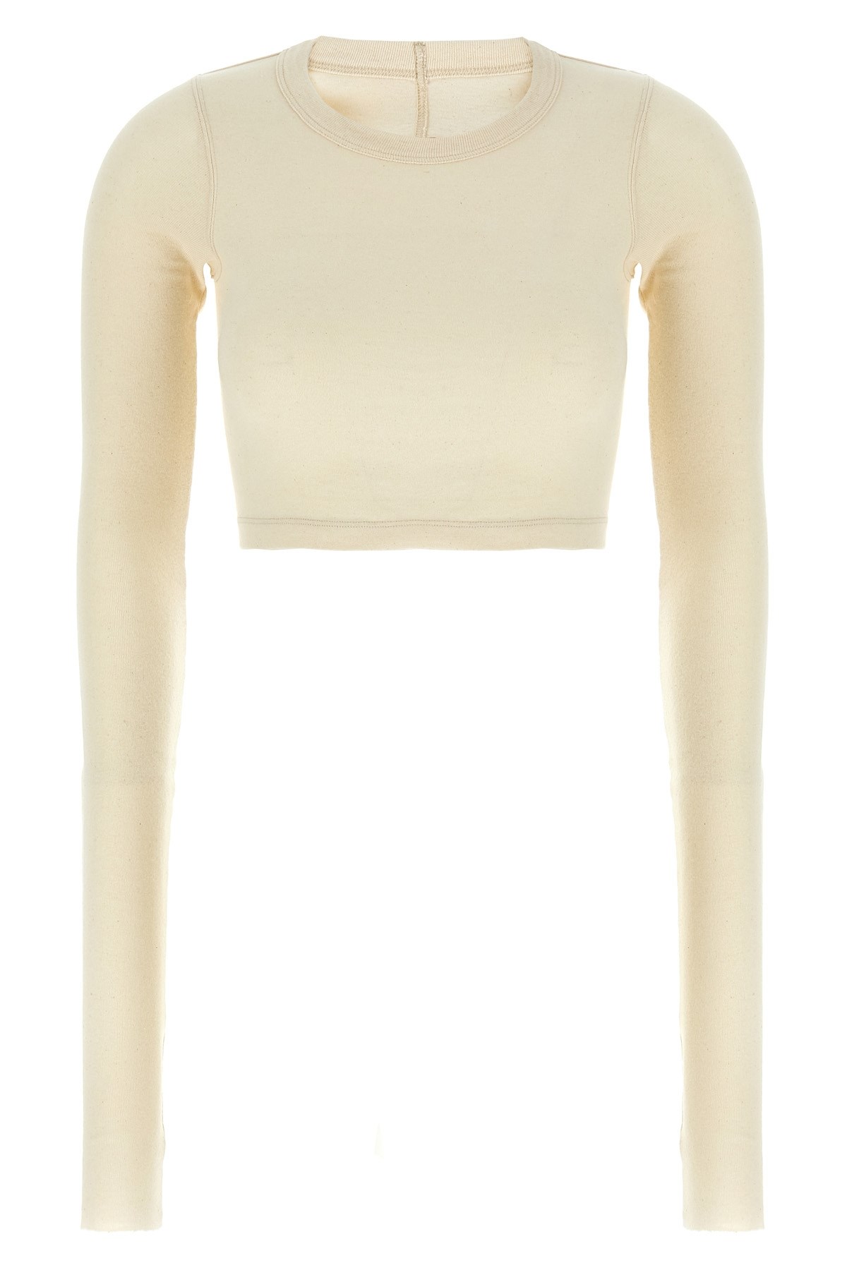 Rick Owens Ls Crop T T-shirt Beige