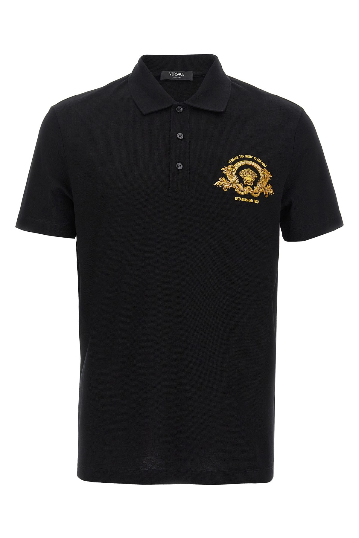 Tシャツ・カットソー BRUNELLO CUCINELLI Logo pique polo shirt (ME8549779G CW787) Piqué polo shirt for Man in Black | Brunello Cucinelli