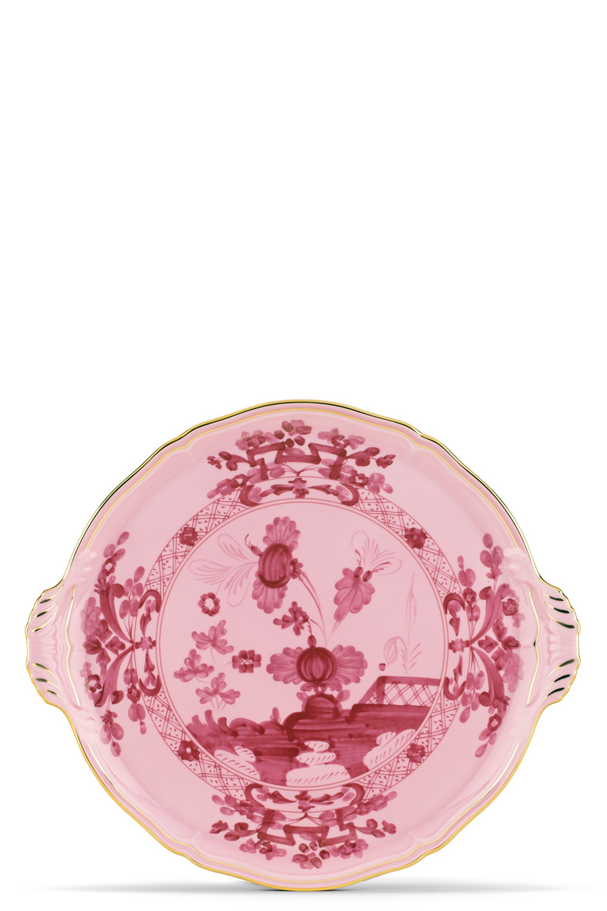 Ginori 1735 'oriente Italiano' Cake Plate ⌀ 30.5 Cm In Pink
