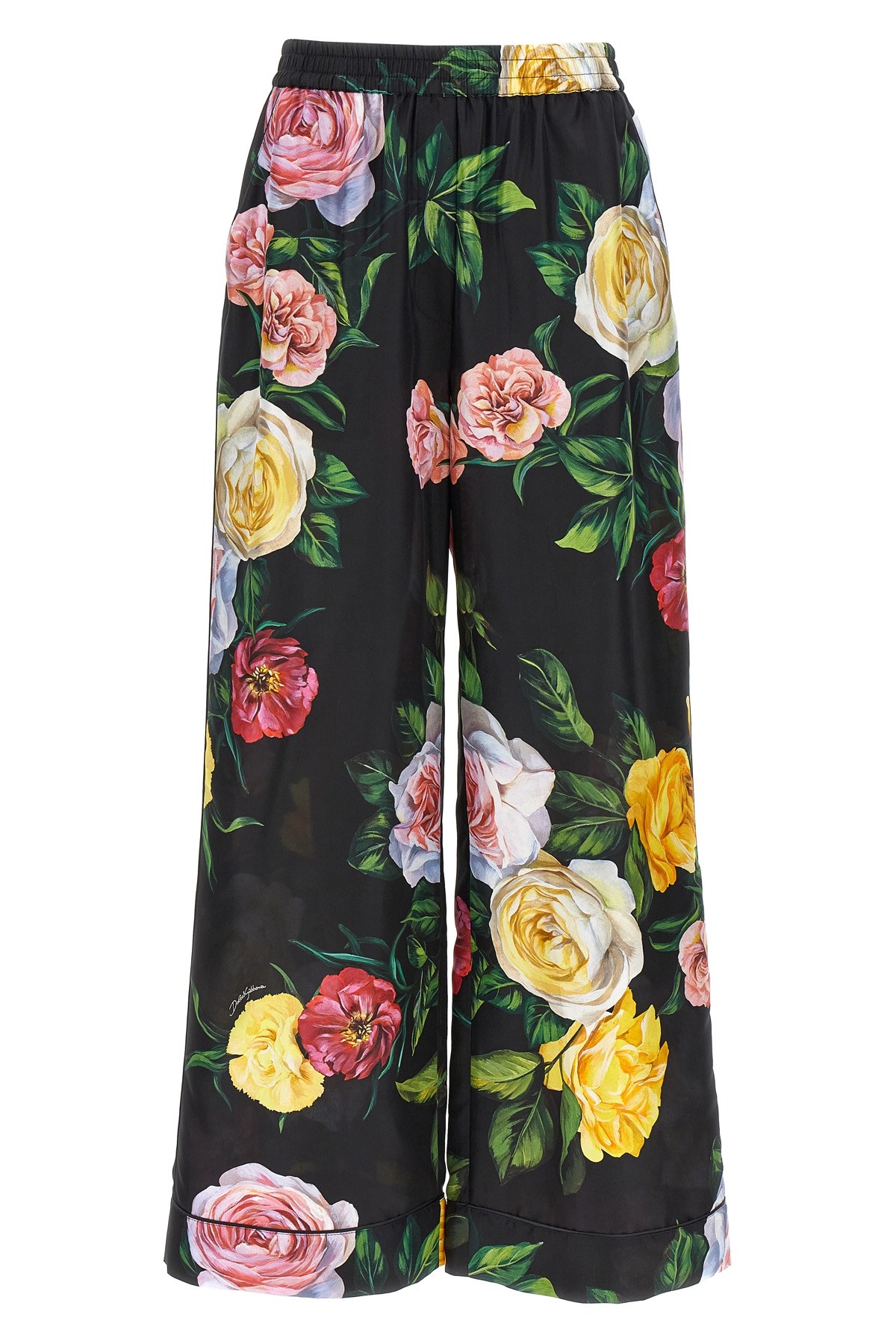 Dolce & Gabbana Peony And Roses Print Pants