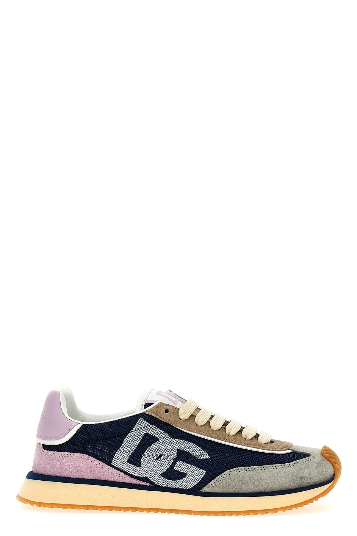 Dolce & Gabbana Cushion Sneakers With Mesh And Suede