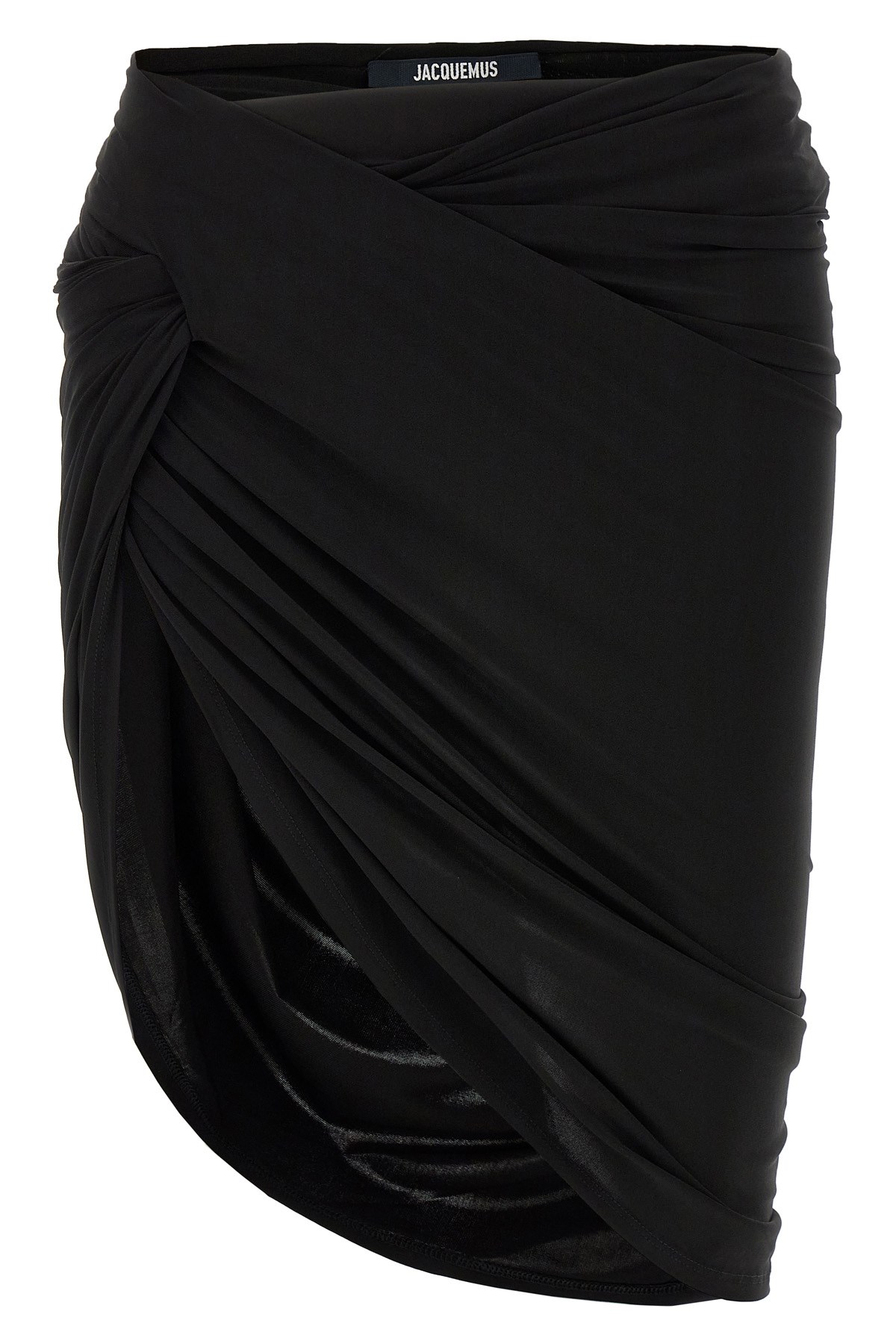 Shop Jacquemus 'la Mini Jupe Drapeado' Skirt