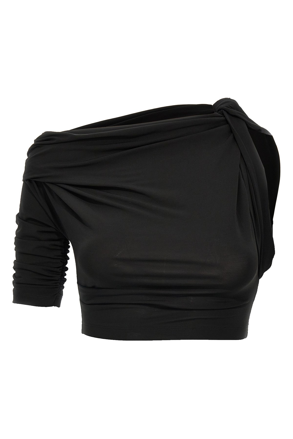 Giambattista valli Cropped macramé bow top available on