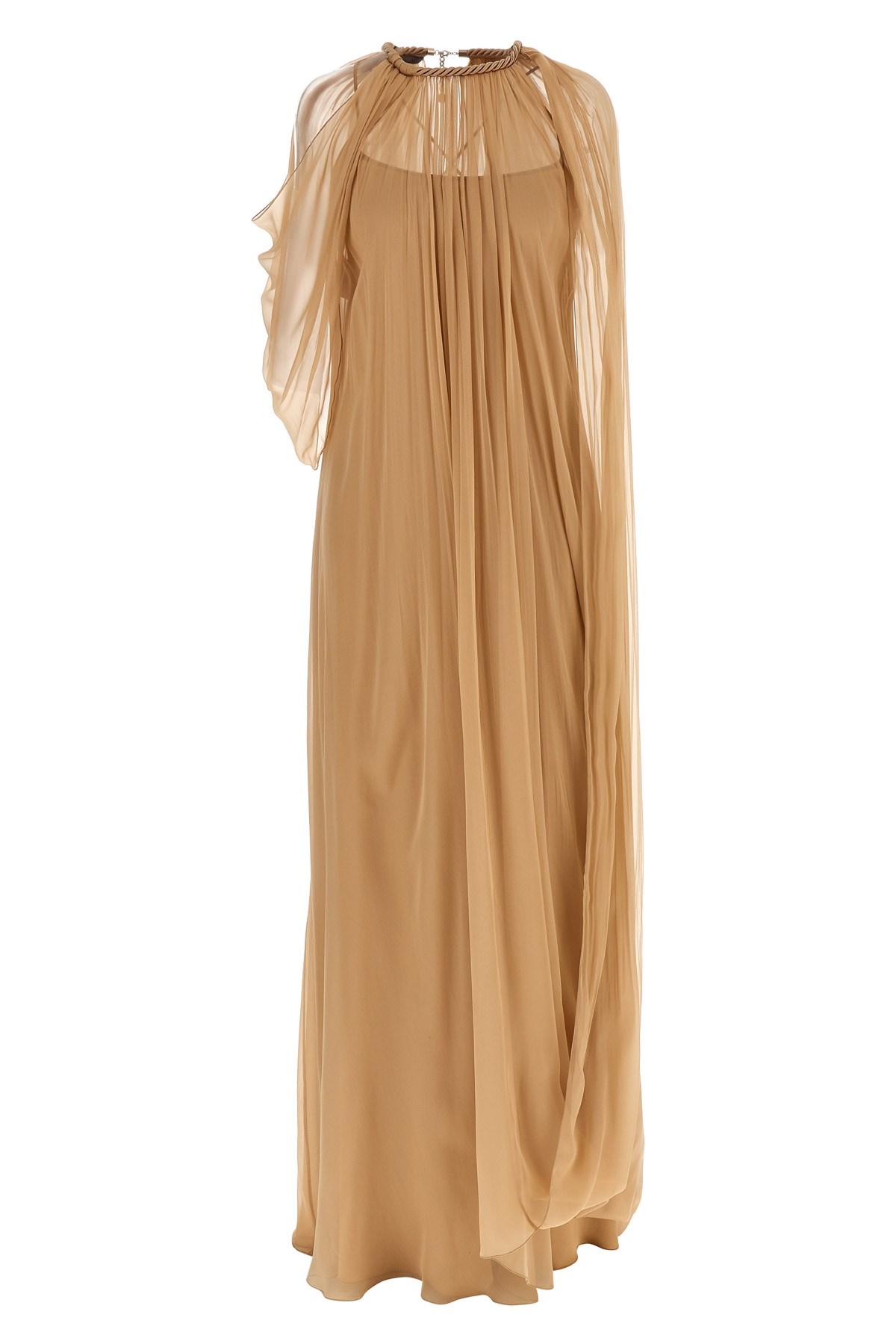 Alberta Ferretti Flowing Chiffon Gown Halter Neckline