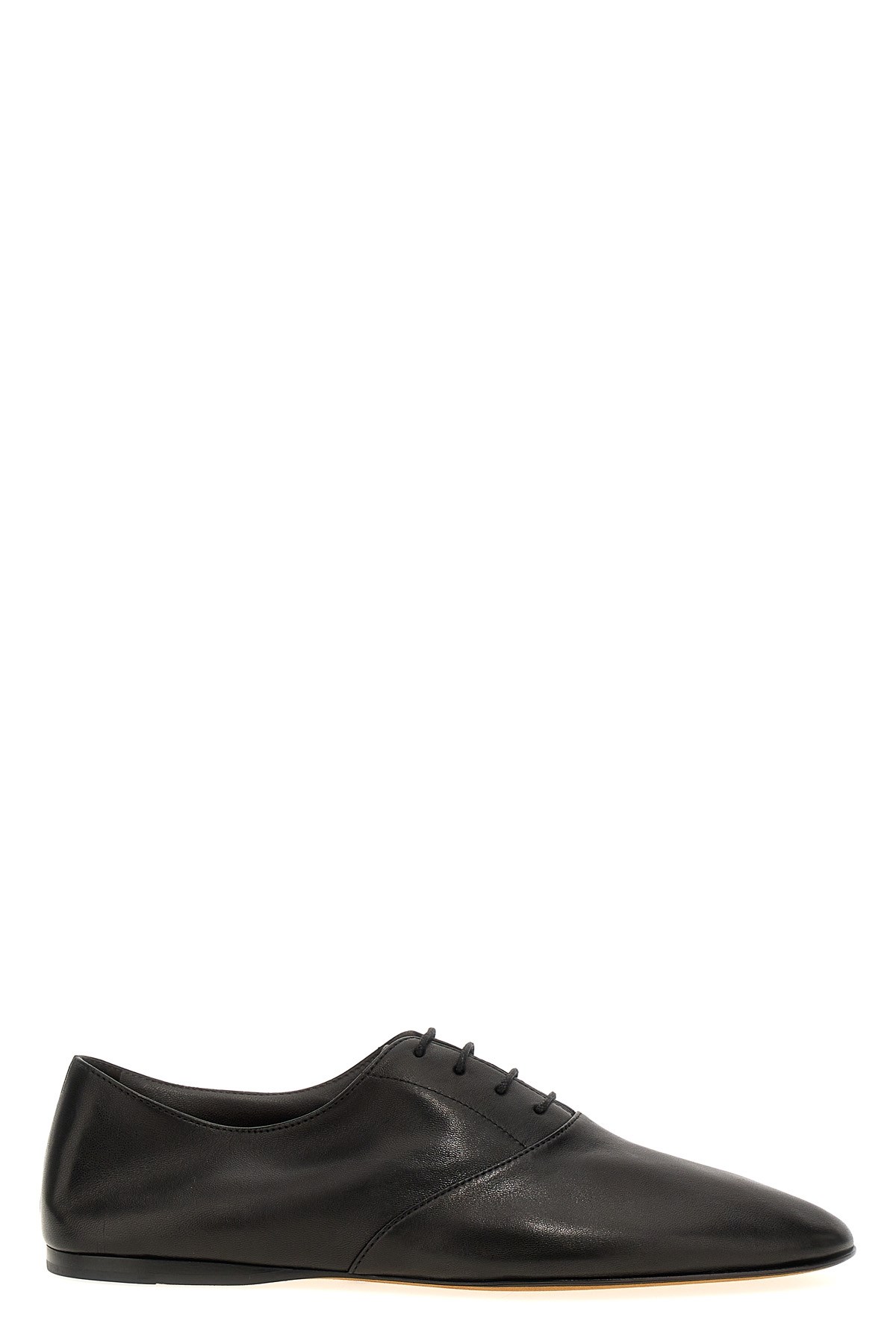 The Row 10mm Awar Leather Lace-up Shoes
