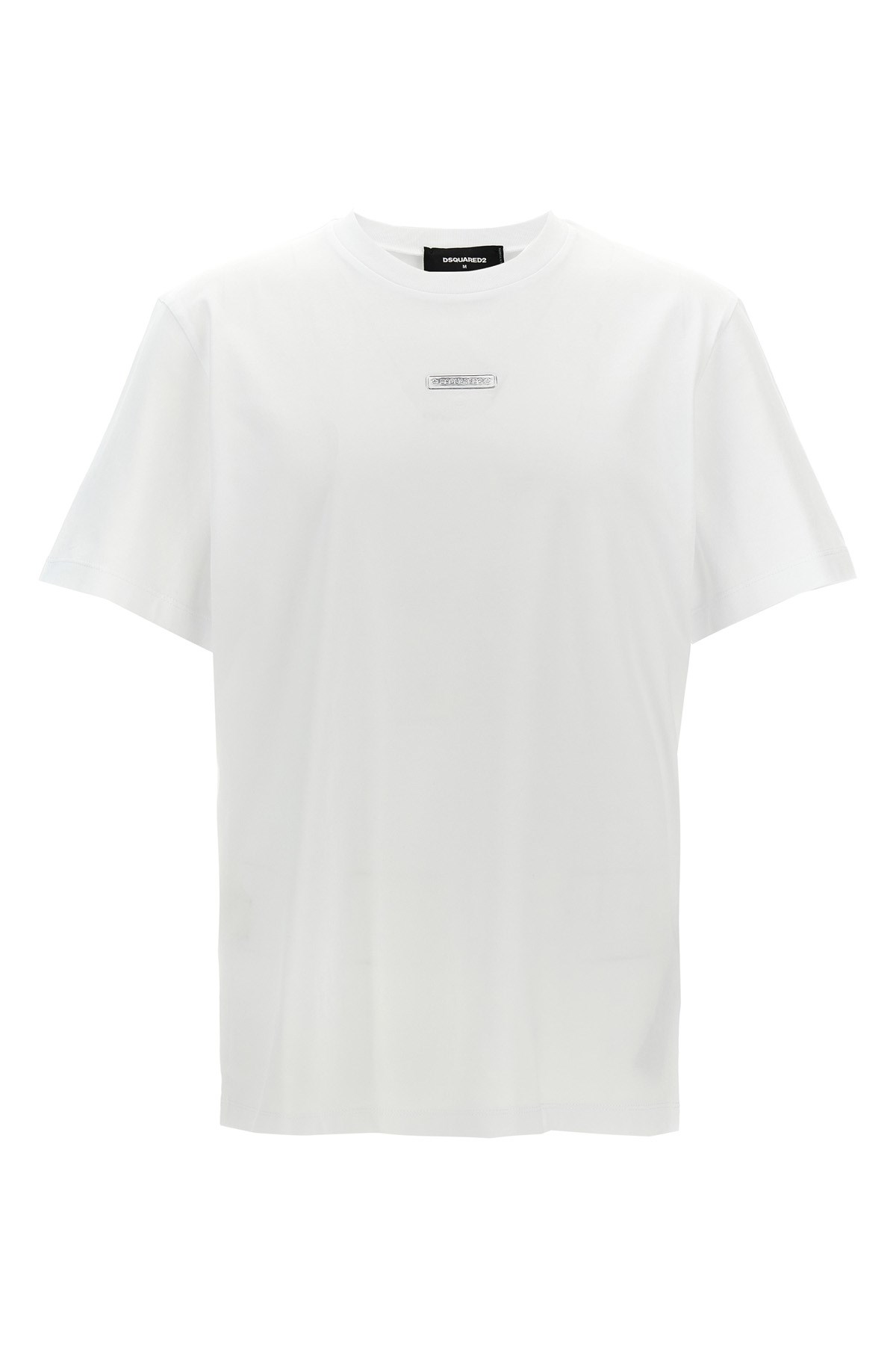Dsquared2 T-shirt With Logo Plate In White