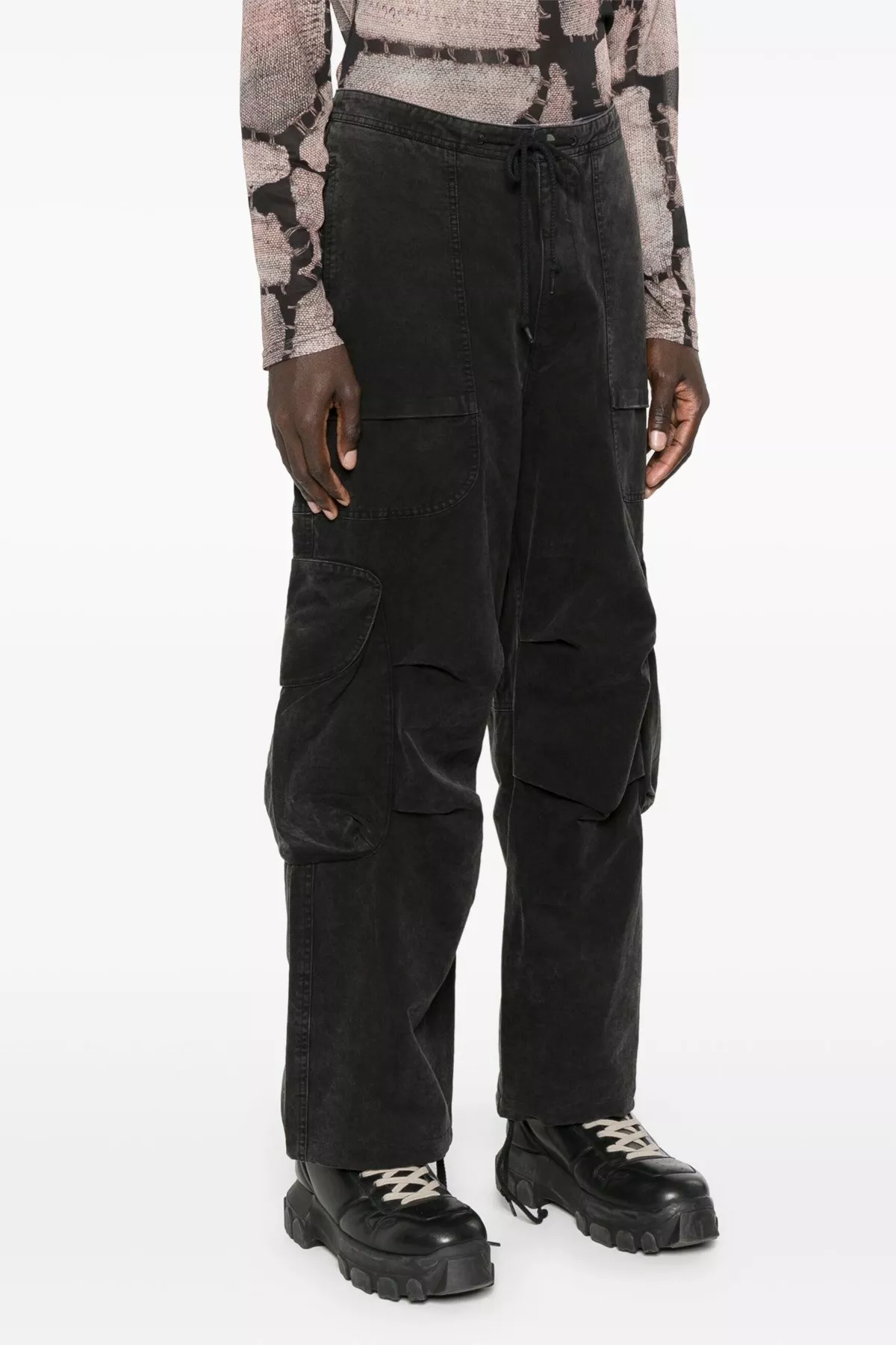 【entire studio】24ss HEAVY CARGO PANTS New Entire studios FREIGHT CARGO Pants In Iron Size Small | eBay