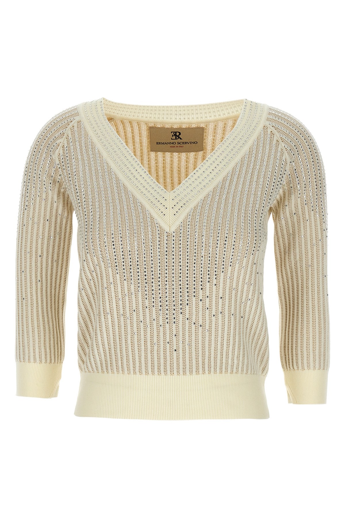 Ermanno Scervino Rhinestone Sweater Sweaters And Cardigans
