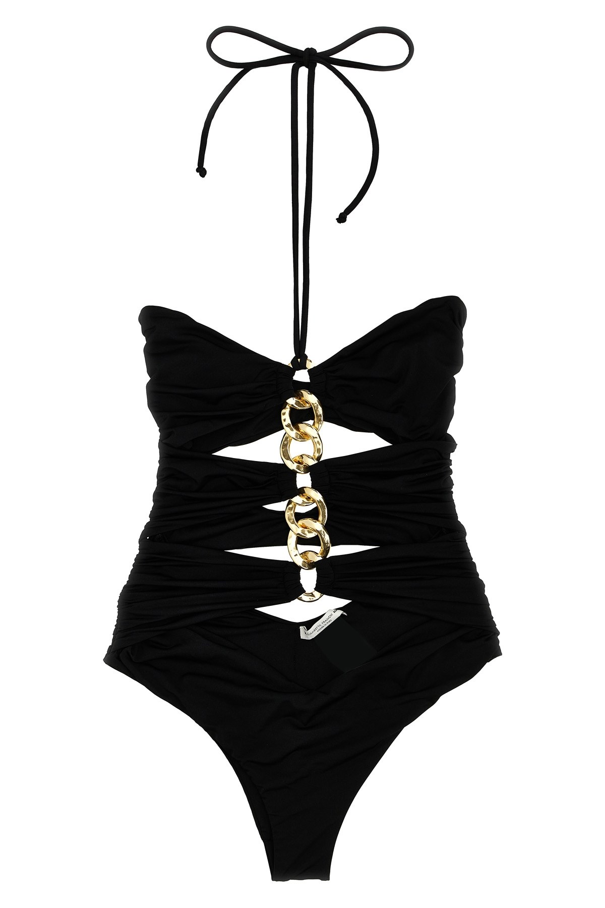 Shop Elisabetta Franchi Chain One-piece Swimsuit