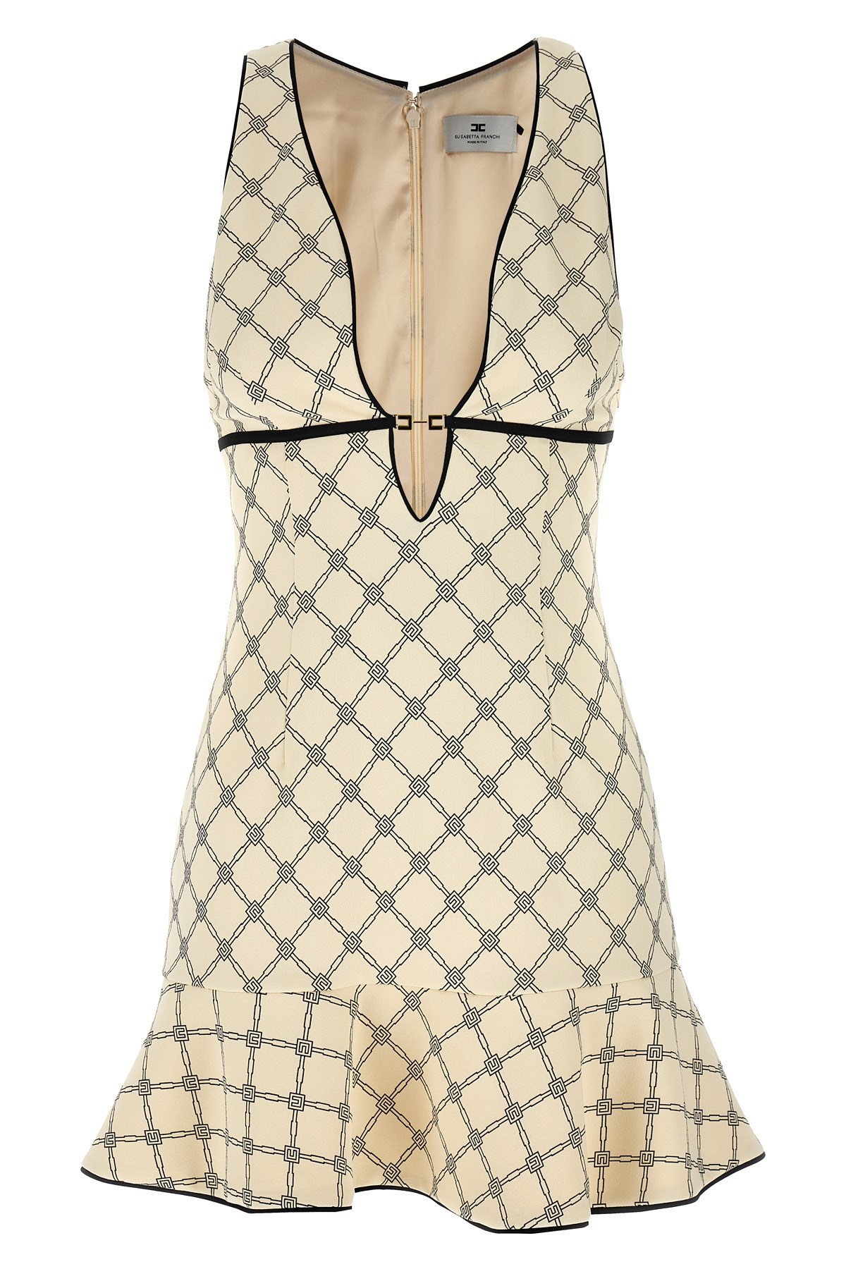 Elisabetta Franchi Lozenge Mini Dress