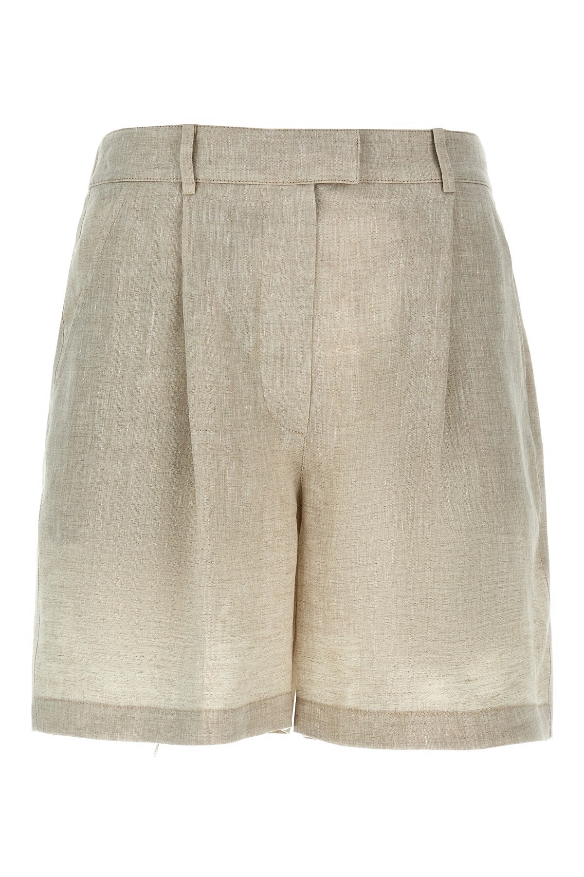 Brunello Cucinelli Linen Shorts Bermuda And Short