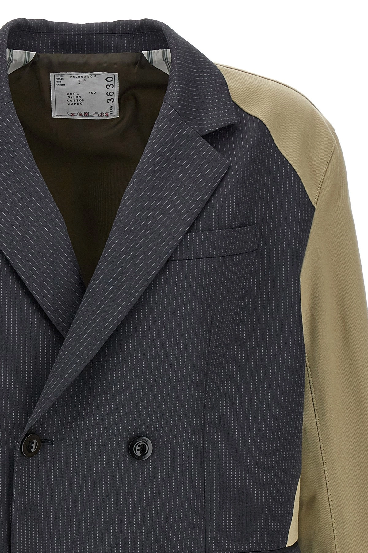 Sacai 'doeskin mix' jacket available on julian-fashion.com