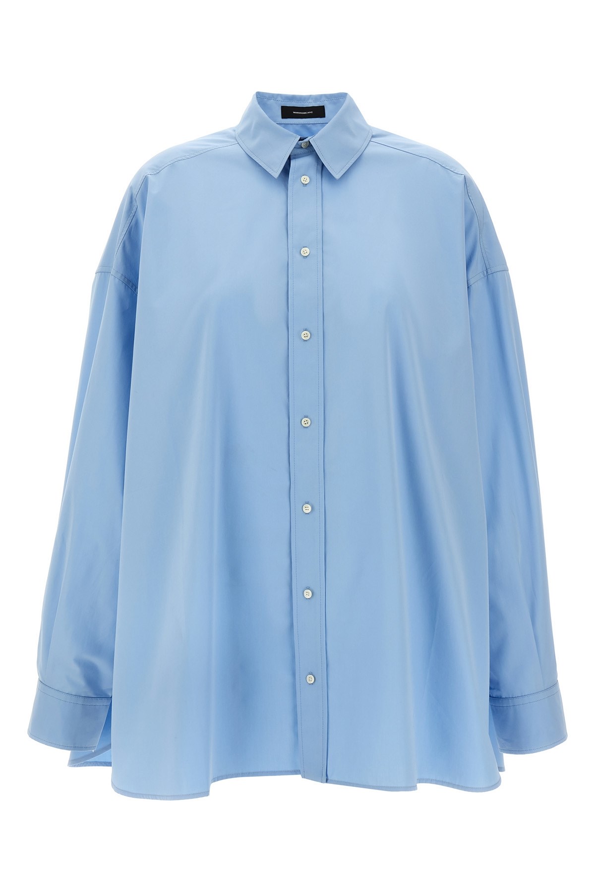 Wardrobe Nyc Oversize Shirt Dress Mini Dresses In Blue