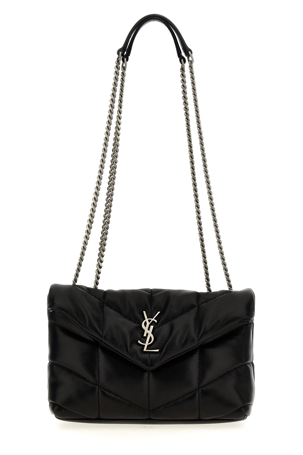 Saint Laurent 'puffer Toy' Shoulder Bag In Black
