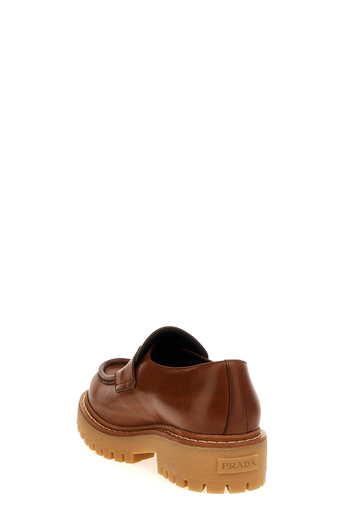Prada 'double chocolate' loafers available on