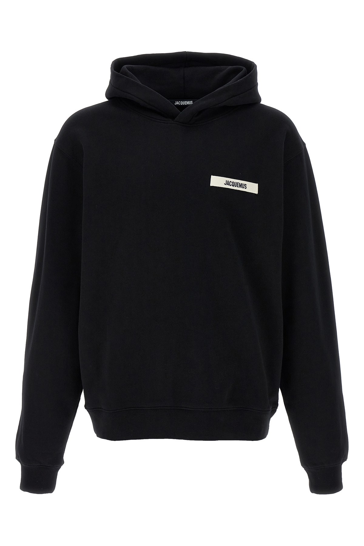 Jacquemus Gros-grain Hoodie In Black