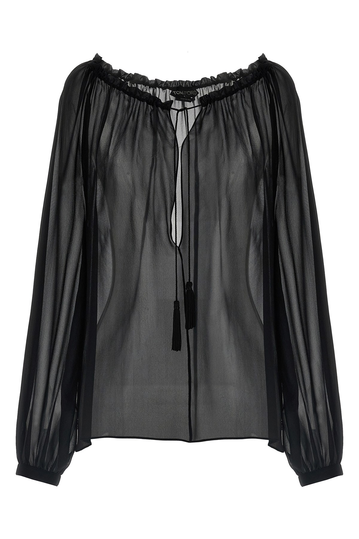 Tom Ford Flowy Silk Georgette Blouse