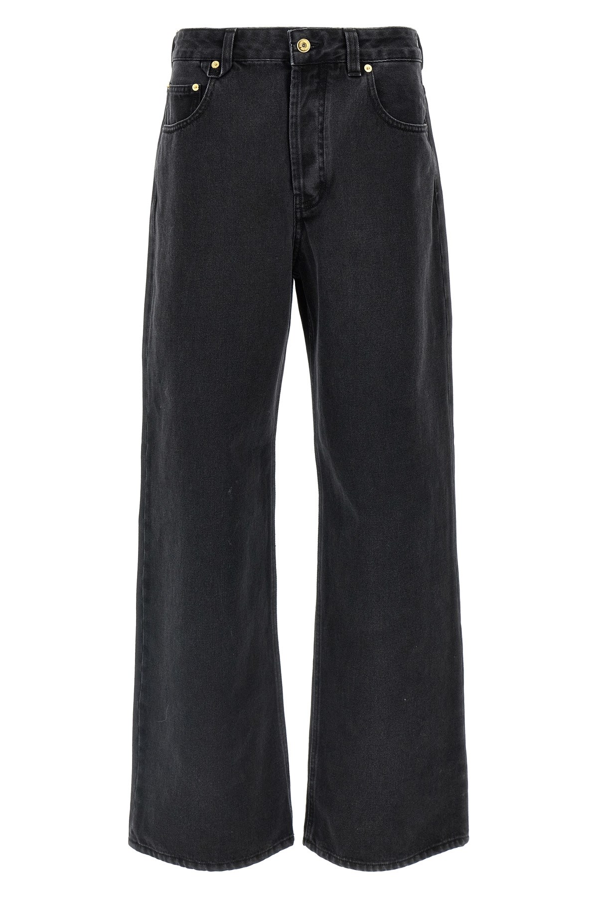 Jacquemus 'le De-nã®mes Large' Jeans In Black