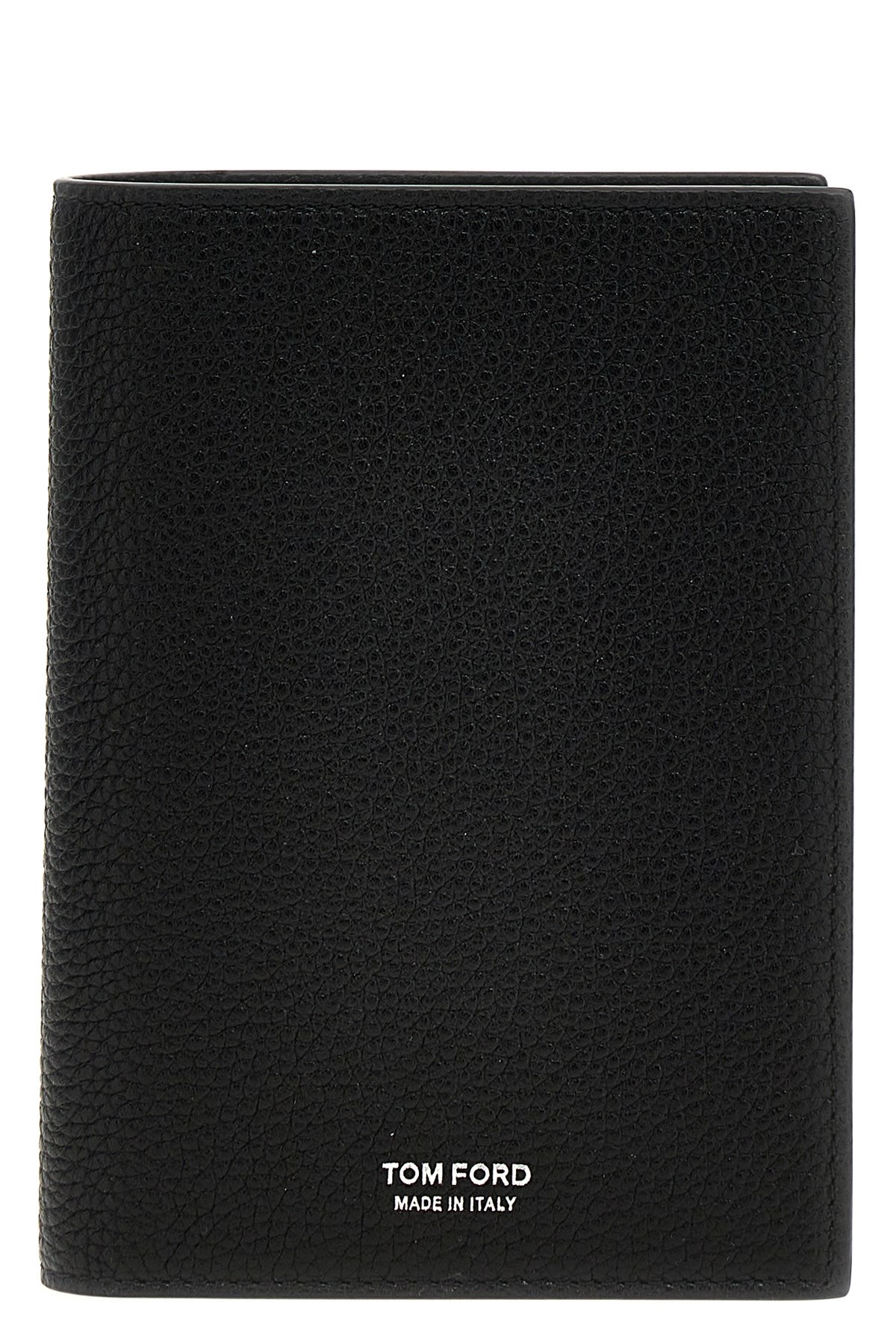Tom Ford Logo Passport Holder In Black
