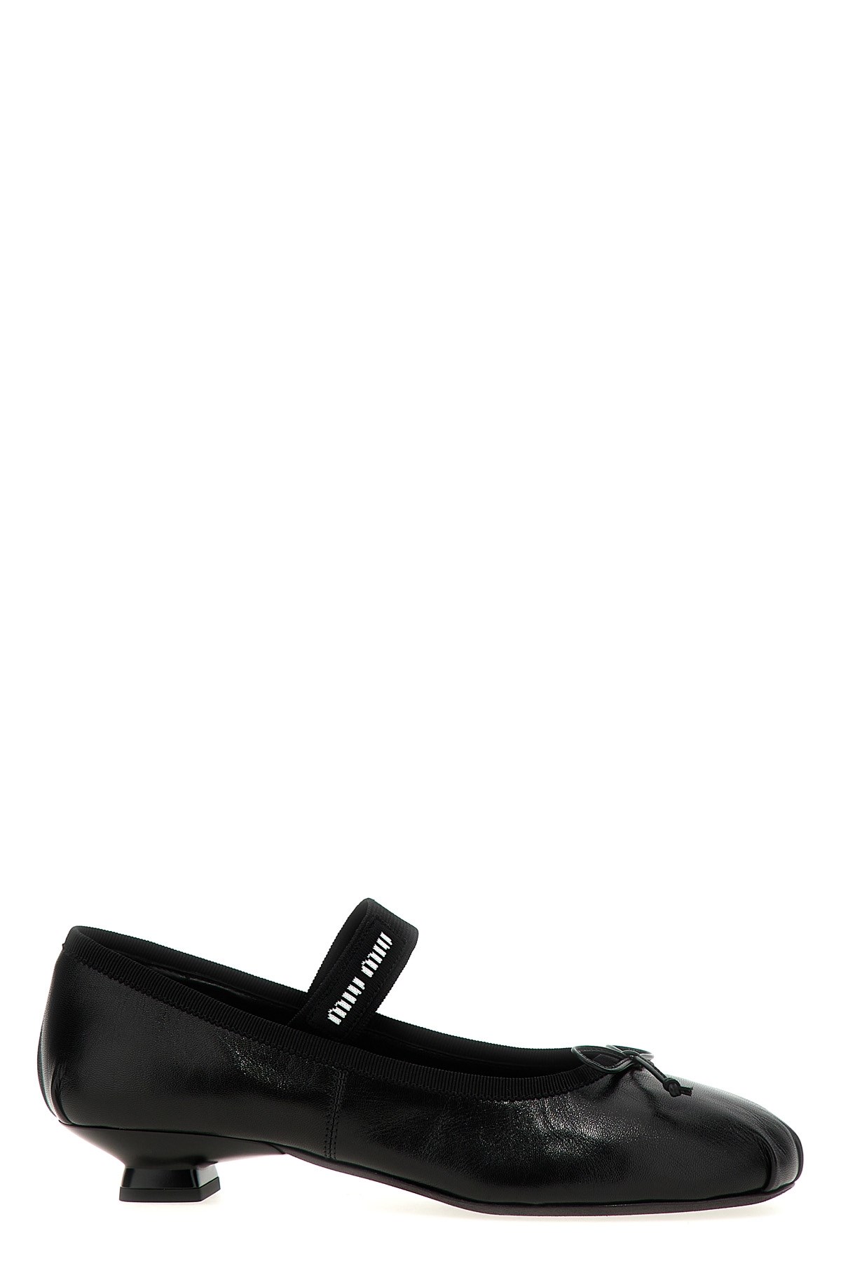 Miu Miu Ballerinas Mit Logo-intarsie