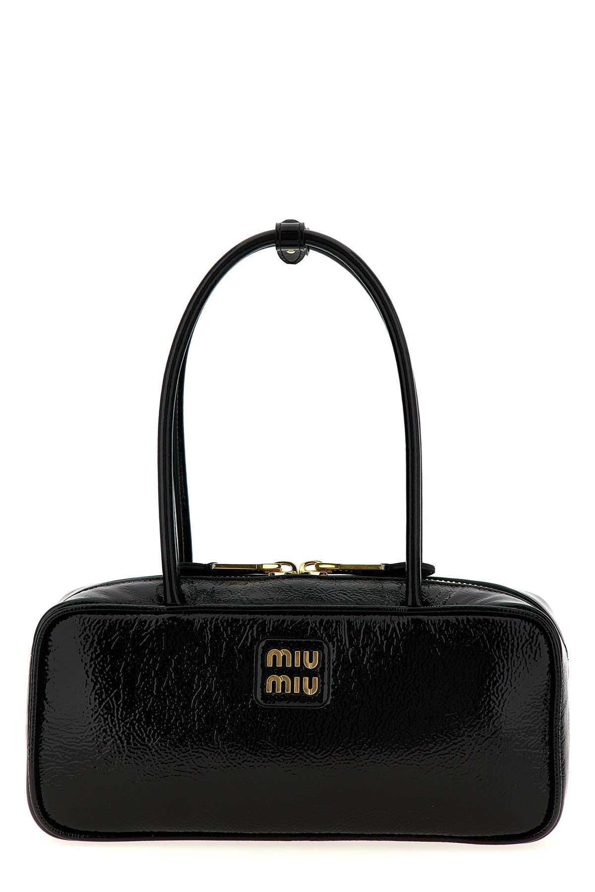 Miu Miu Trunk Hand Bag In Black