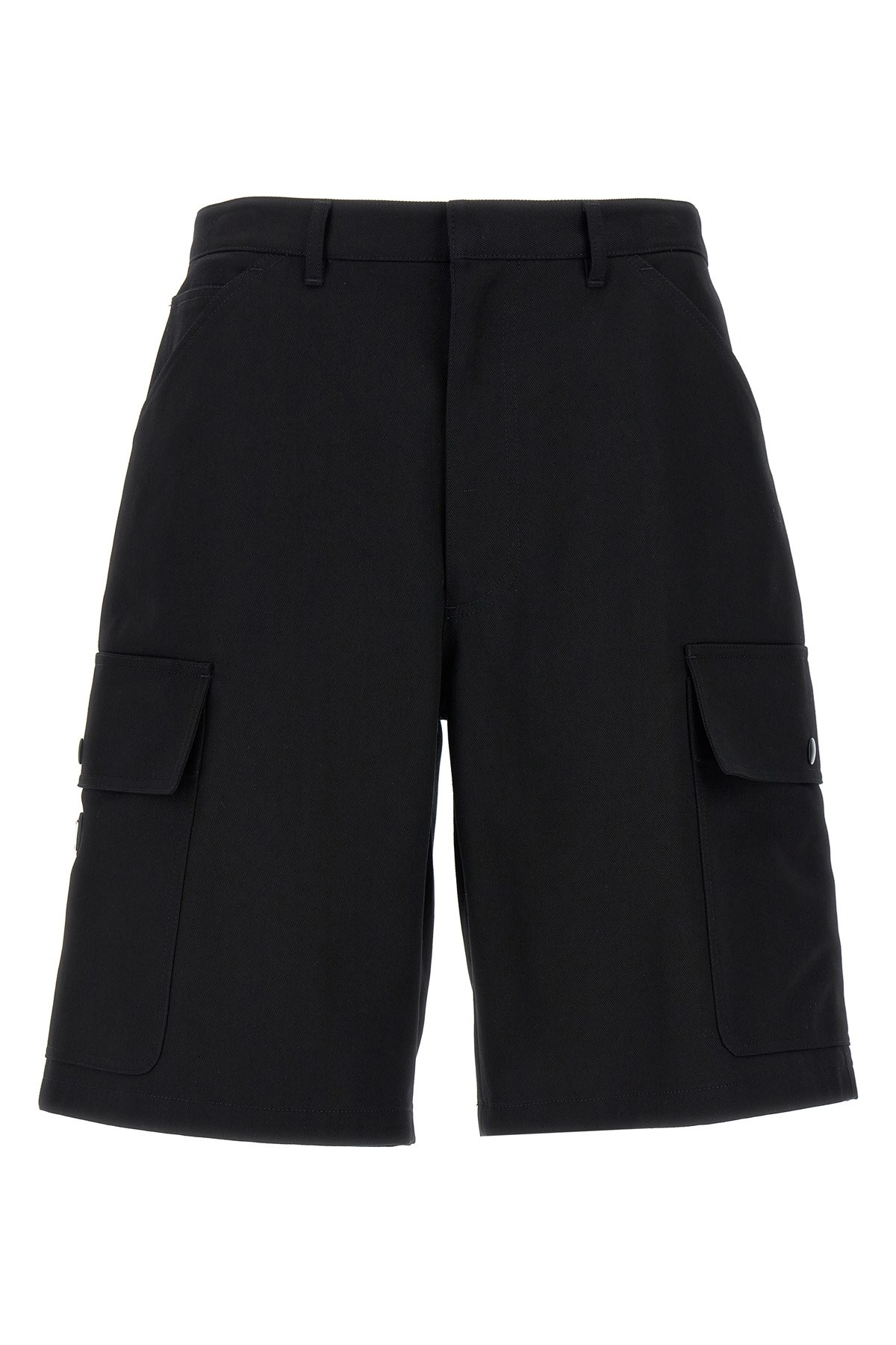 Prada Black Drill Bermuda Shorts