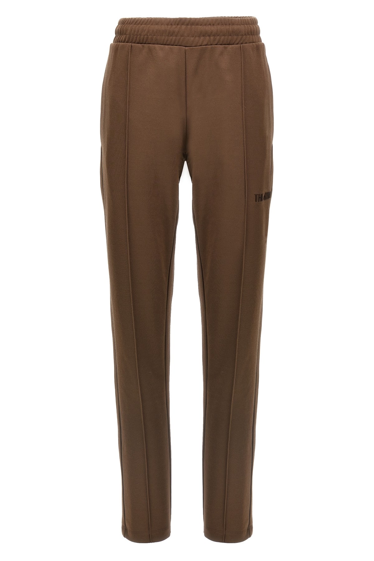 Attico The Logo Joggers In Brown