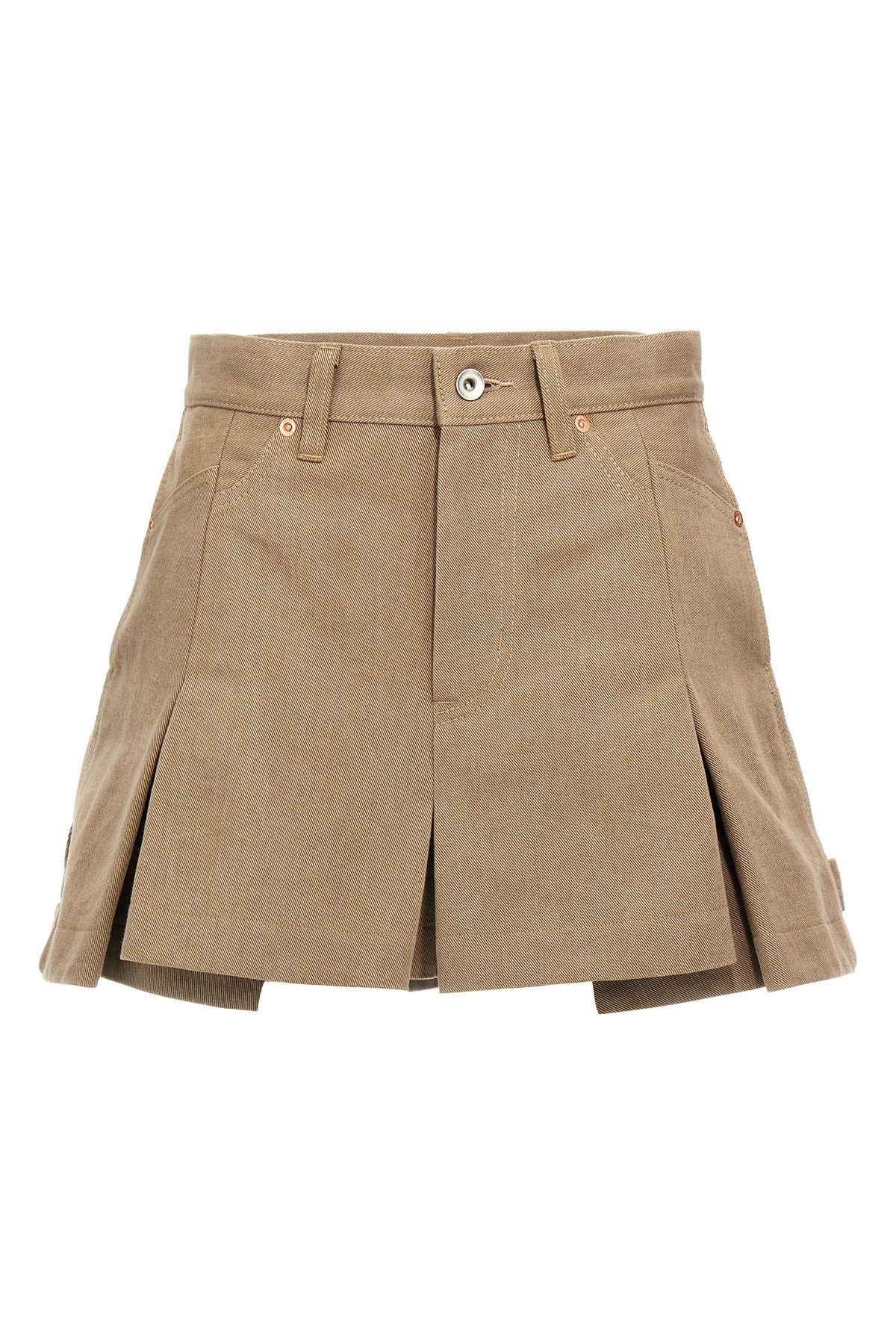 Shop Sacai Canvas Shorts