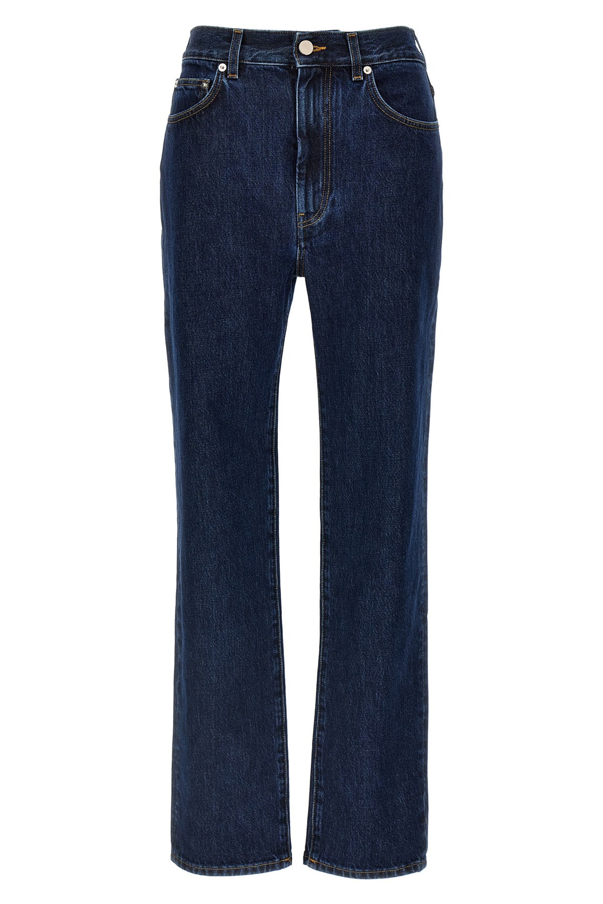 Loulou Studio Classic Wular Denim Jeans In Blue