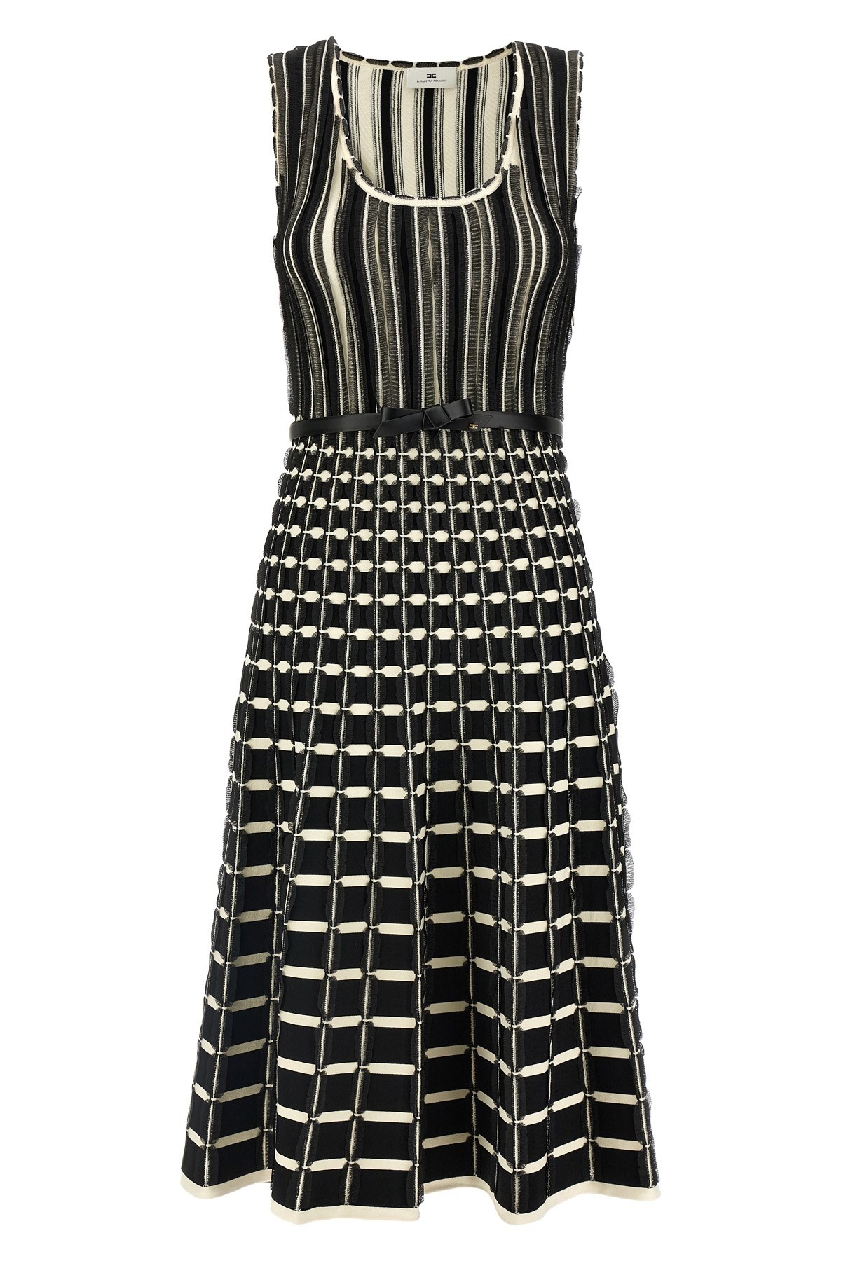 Elisabetta Franchi Organza Midi Dress