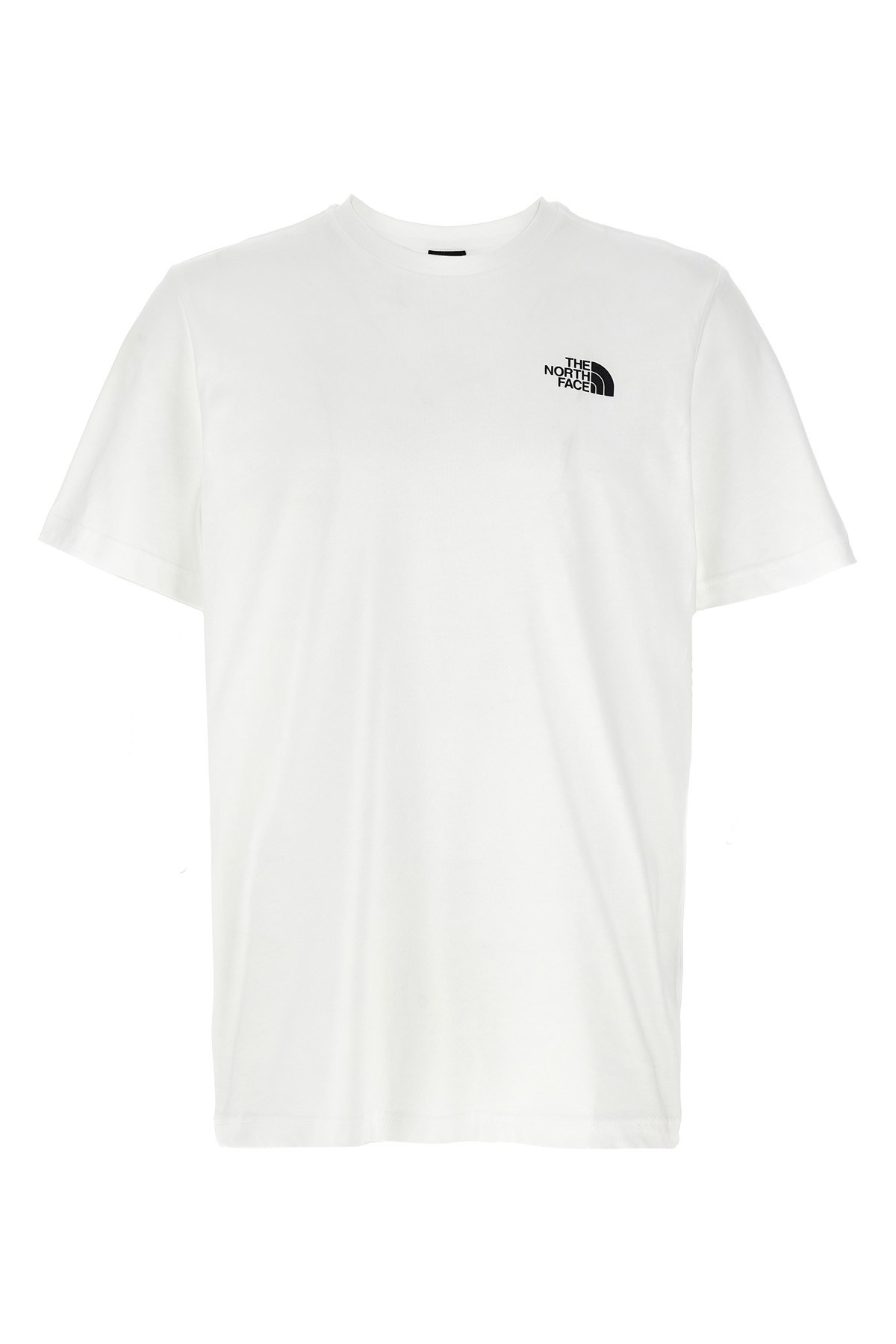 The North Face White T-shirt With Logo Printed On The Front And Back In Cotton Blend Man