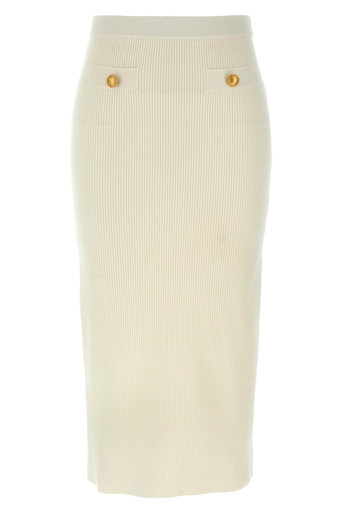 スカート Alessandra Rich Ribbed Stretch Wool And Cashmere Midi Skirt Alessandra Rich Ribbed Stretch Wool And Cashmere Midi Skirt