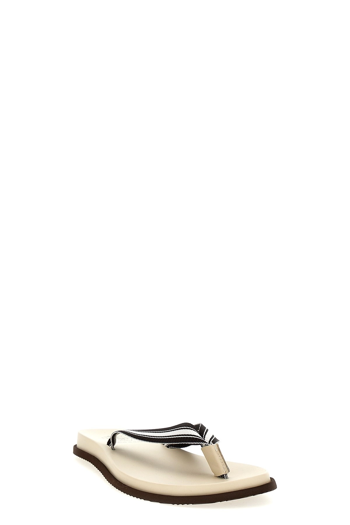 サンダル BRUNELLO CUCINELLI 'Pool Slide' sandals (MZUNAVH328 CCP59) Pool slides for Man in Navy Blue | Brunello Cucinelli