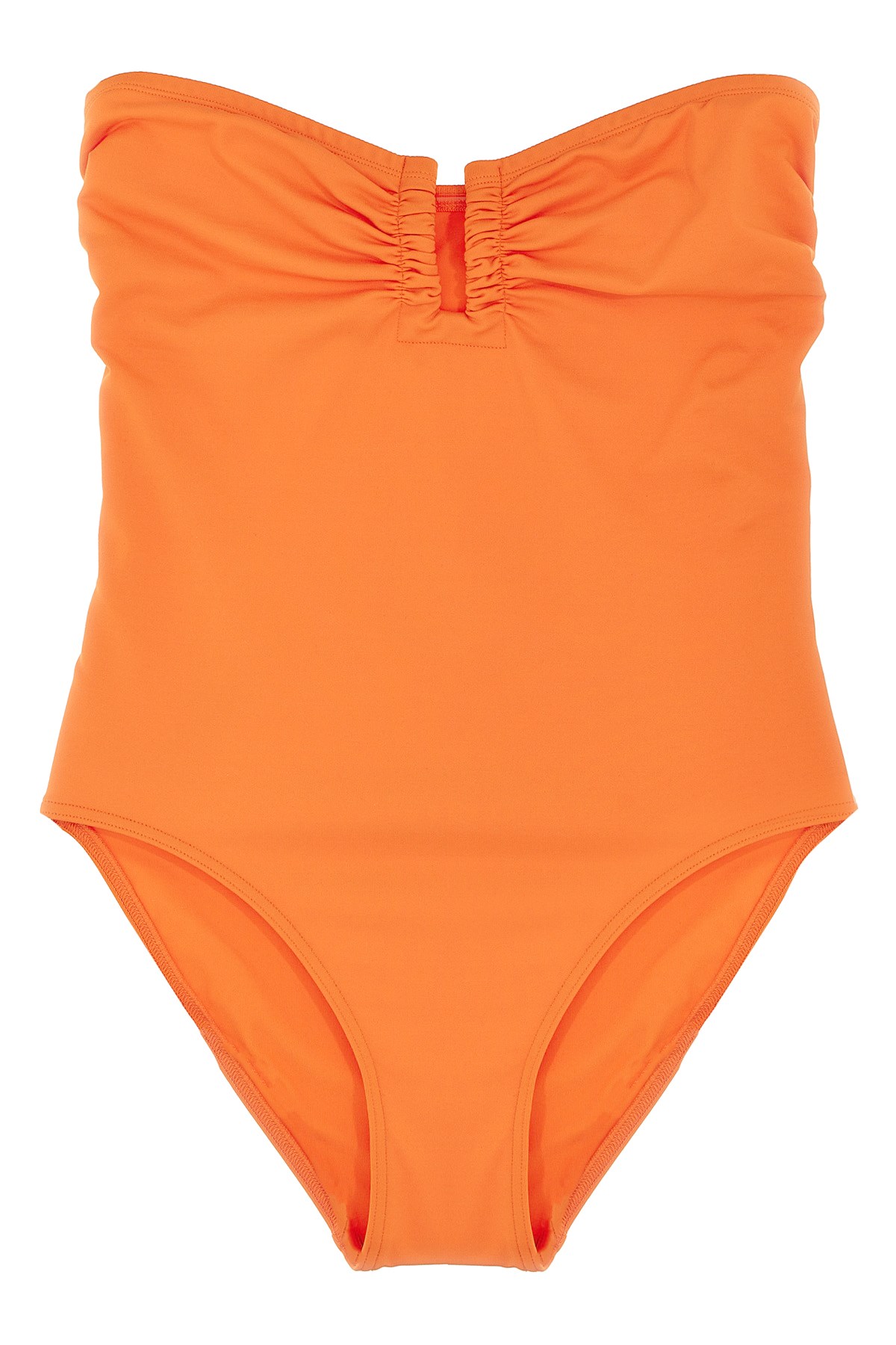 Eres 'cassiopee' Orange One-piece Swimsuit With Back Neckline In Orange