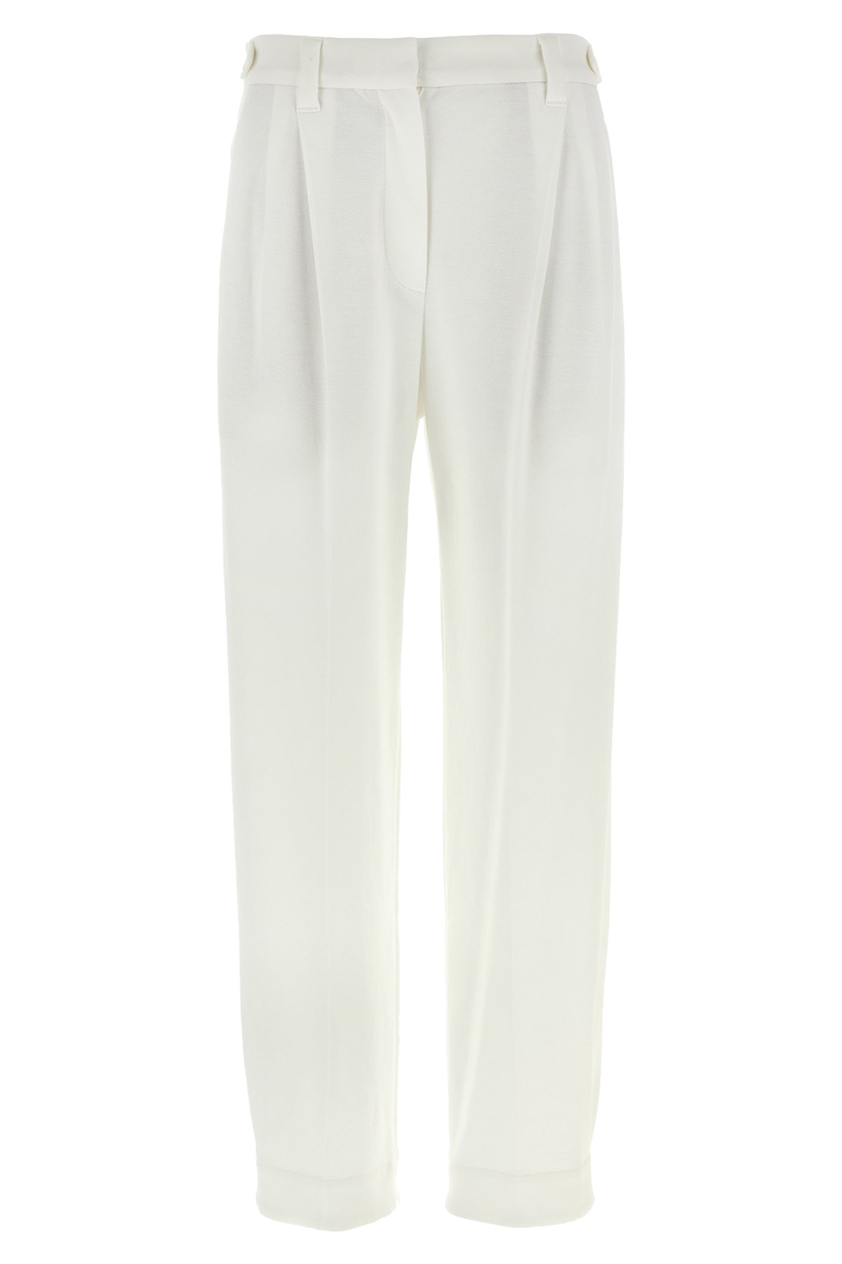 Brunello Cucinelli Piqu Pants In White