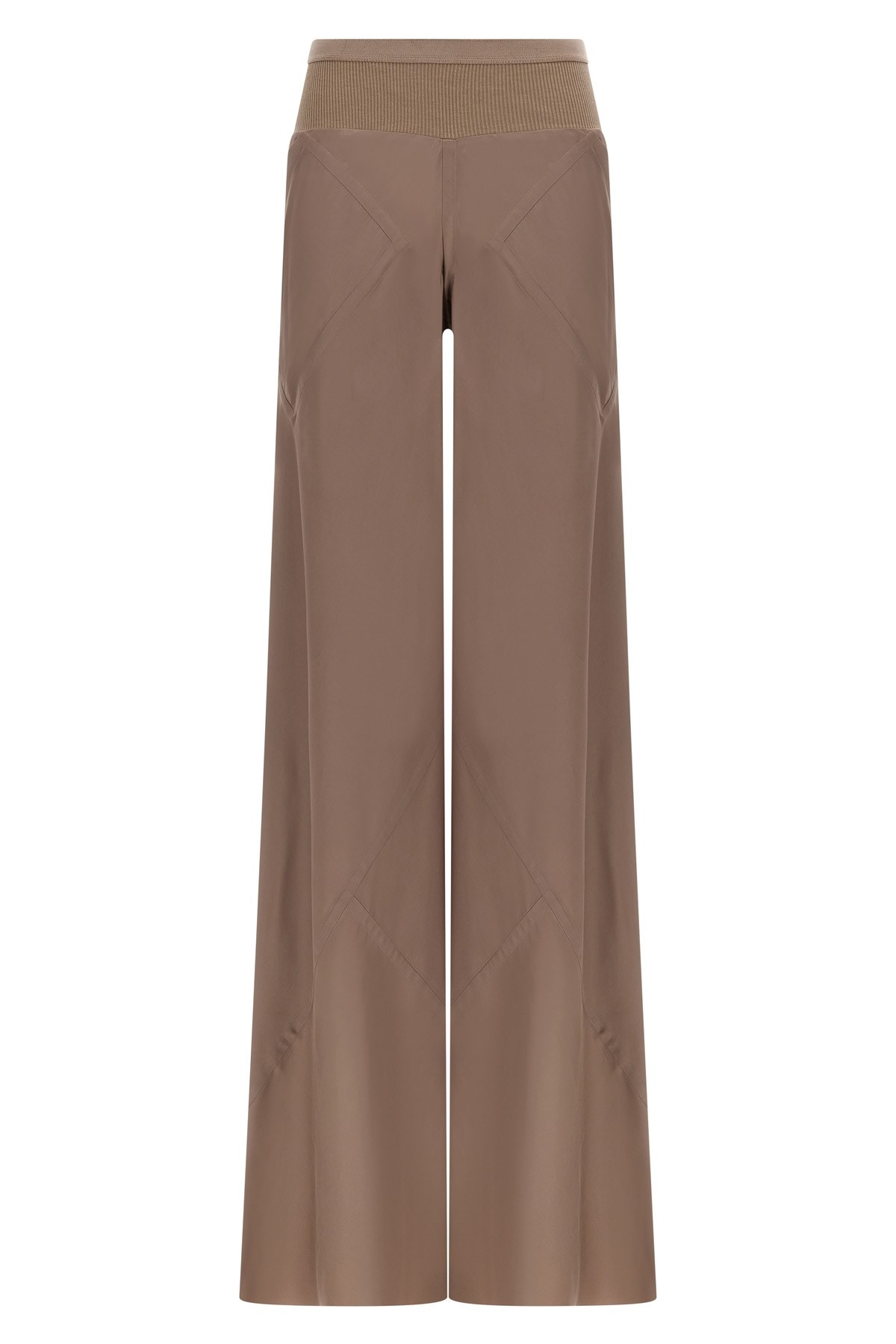 Rick Owens Brown Viscose Blend Pants In Brown