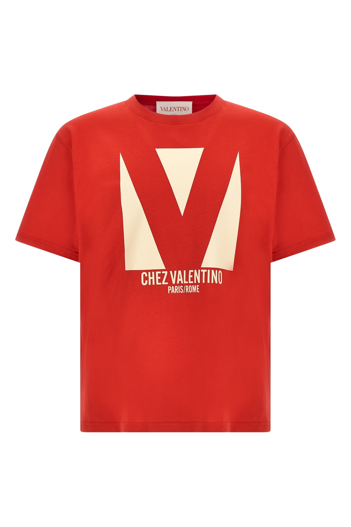 Valentino Crewneck Graphic Print T-shirt Logo