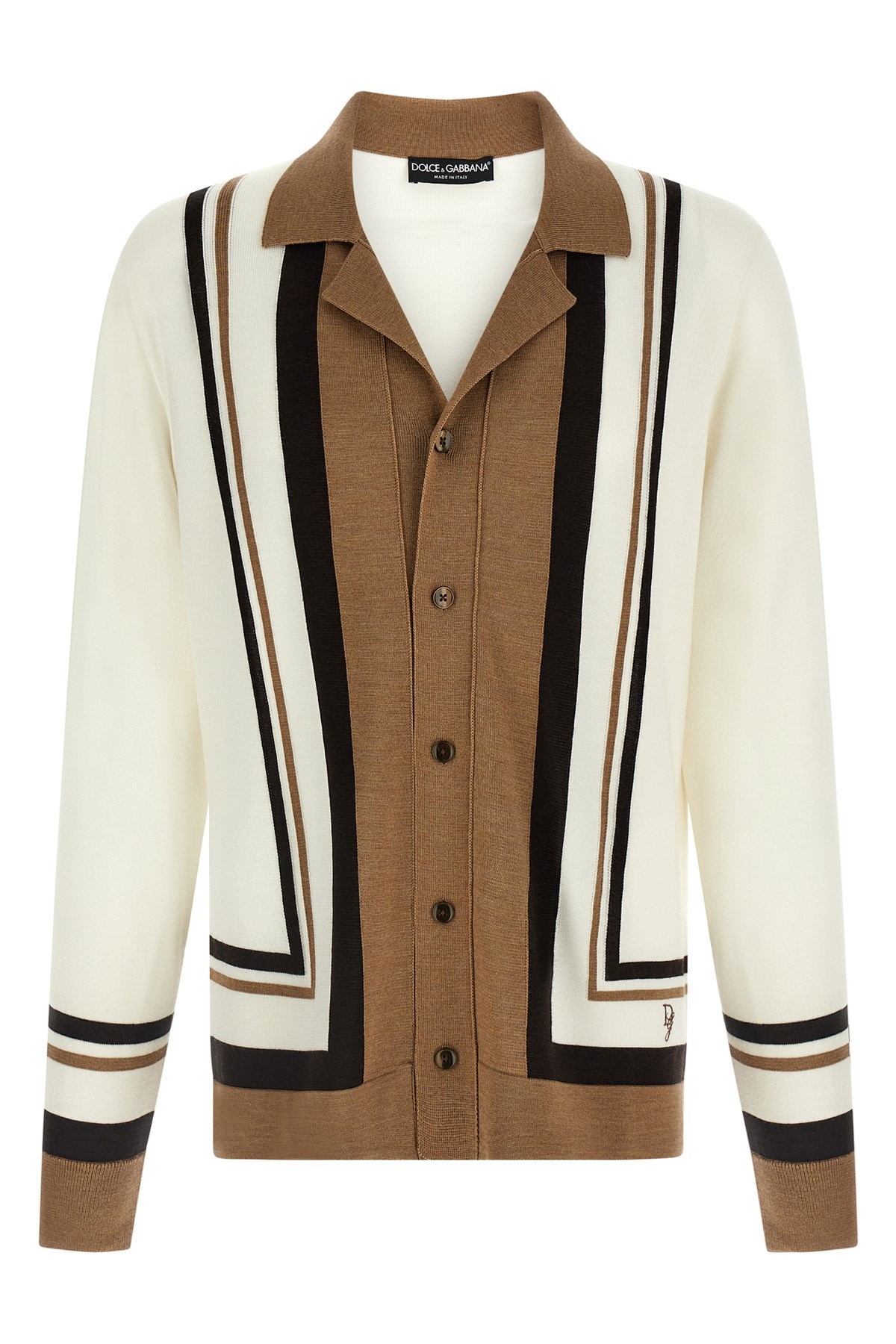 Dolce & Gabbana Logo Embroidery Cardigan Sweaters And Cardigans