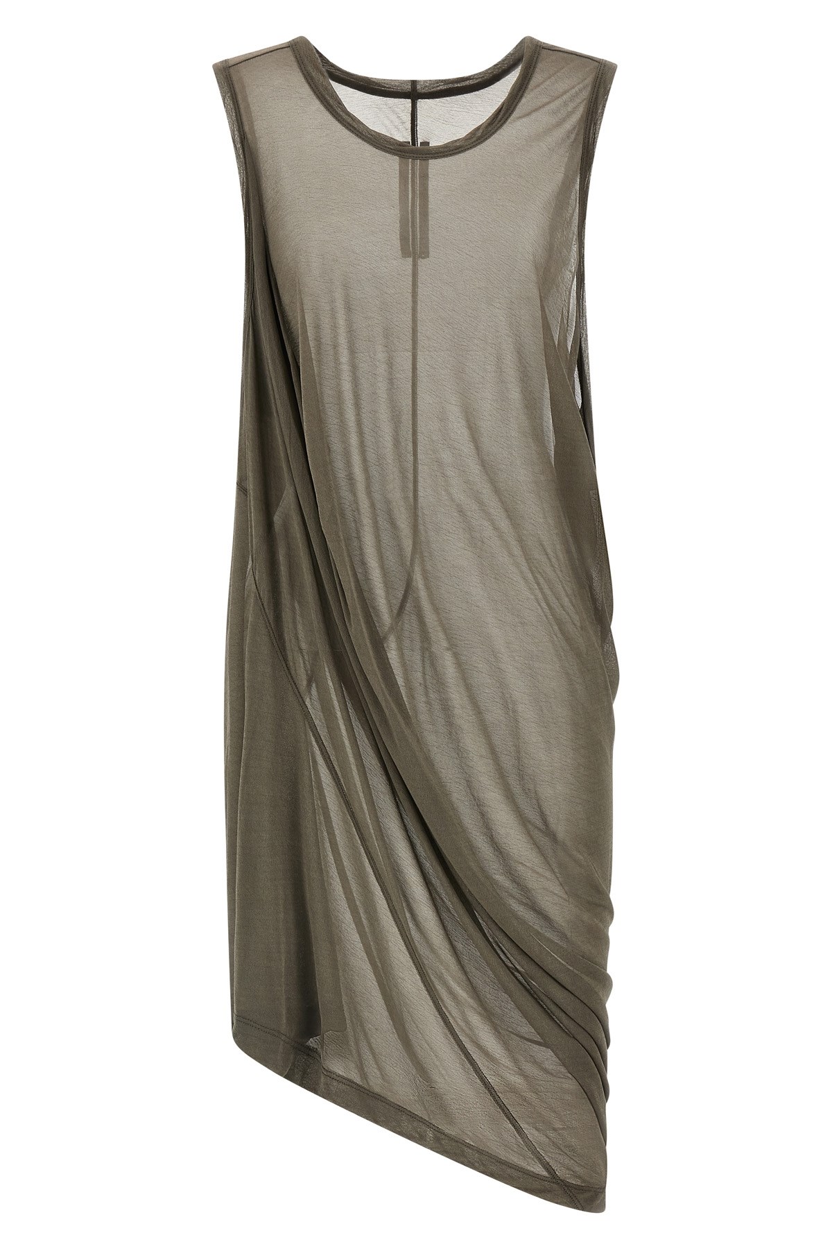Rick Owens Anthem Tank Tops Gray