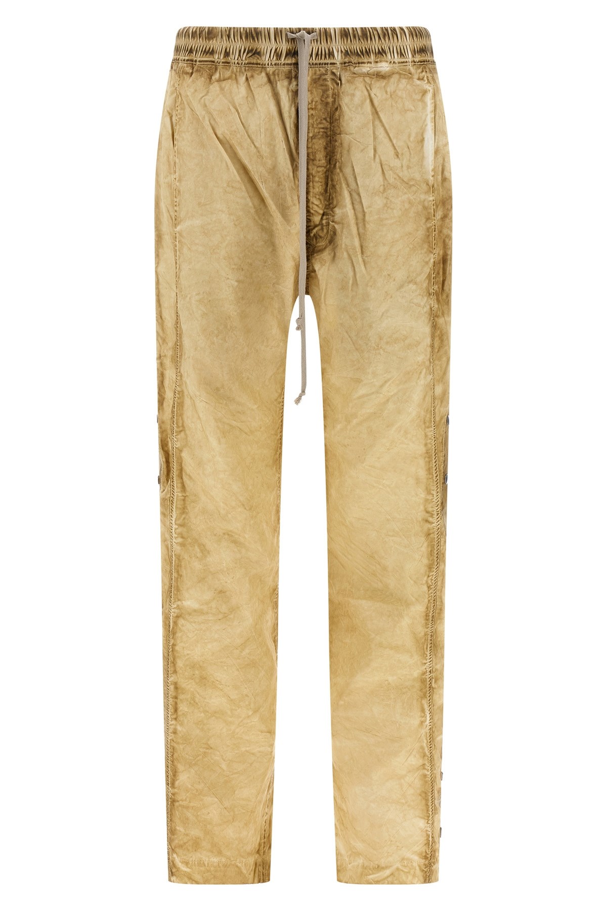 Drkshdw Pusher Pants With Crinkled Texture In Gold