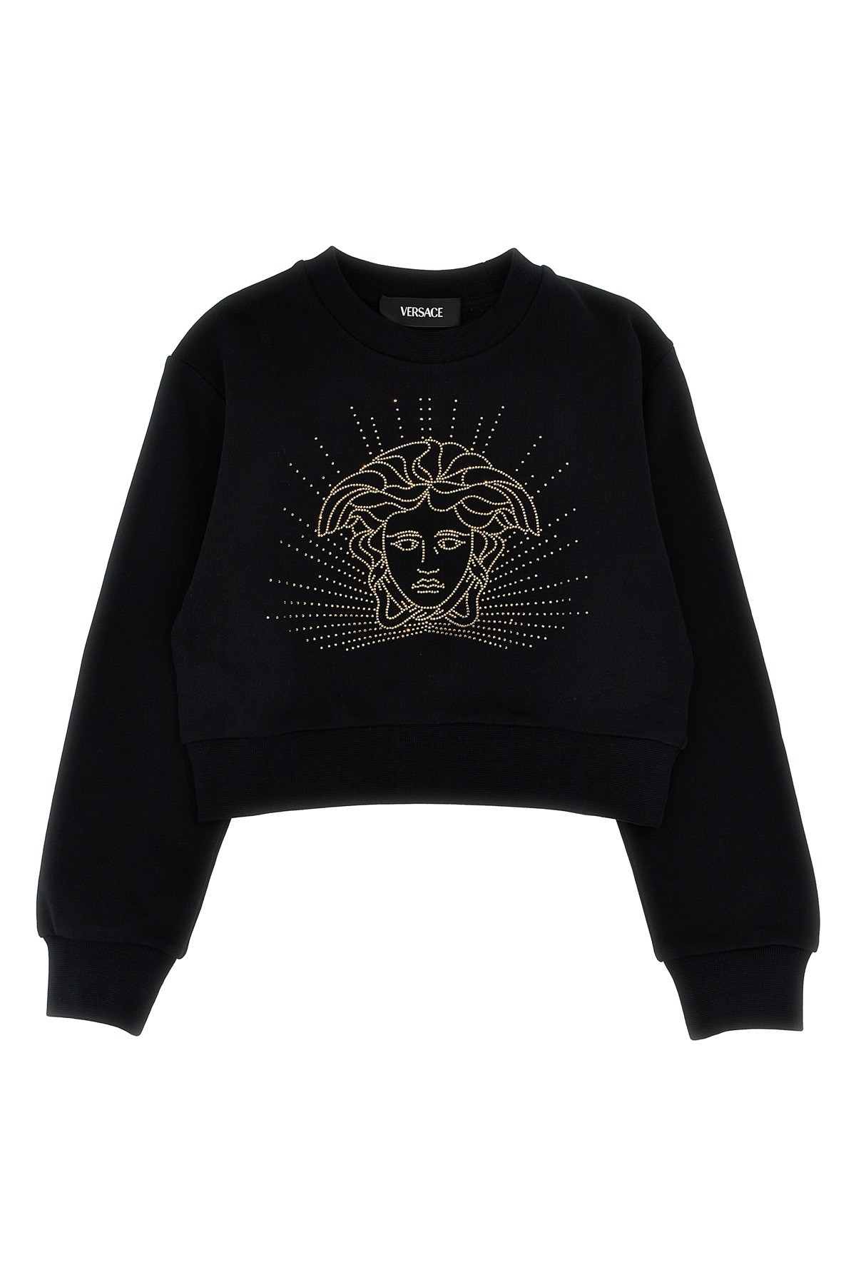 Versace Kids 'medusa' Rhinestone Sweatshirt