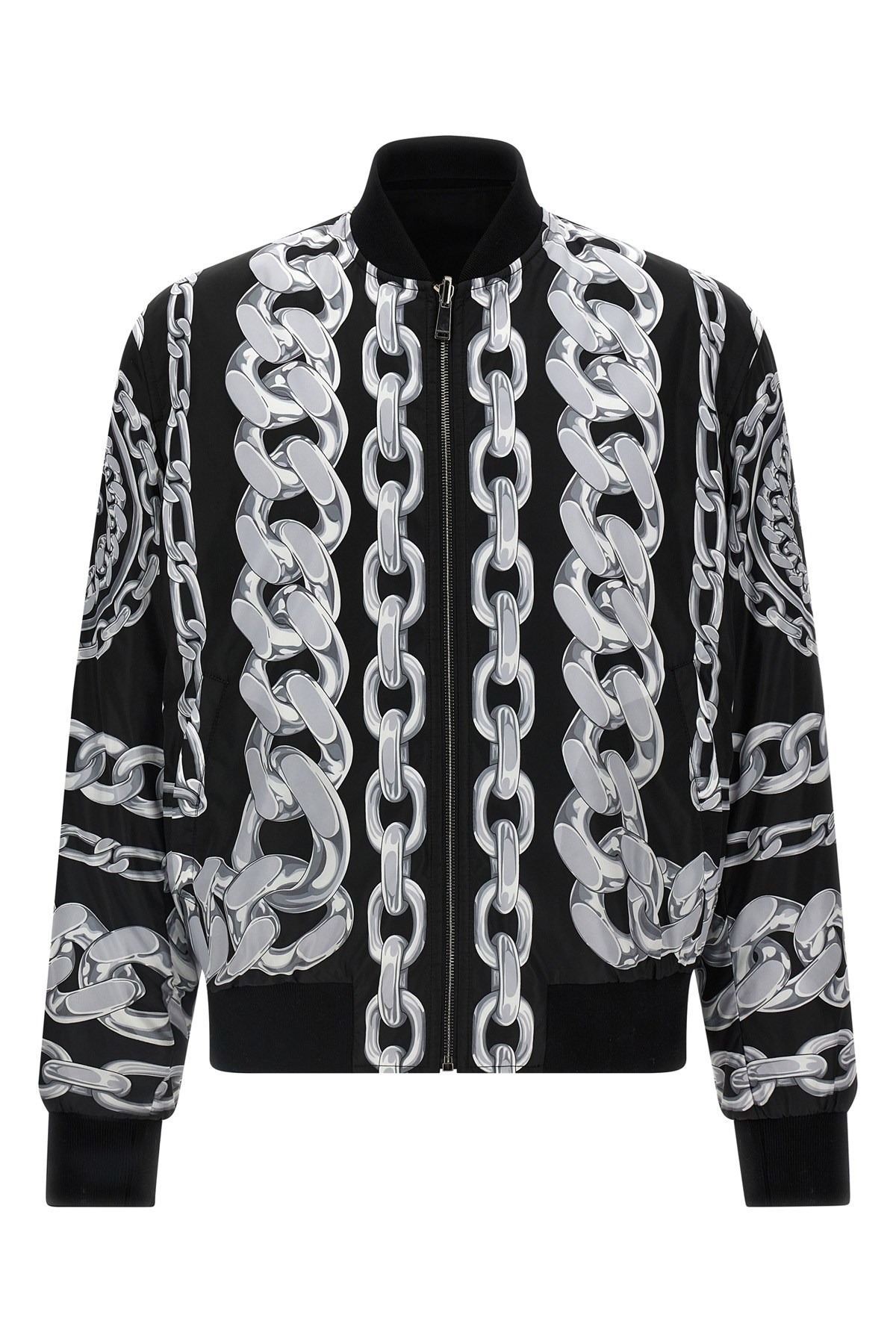 Versace Reversible Padded Printed Shell Bomber Jacket