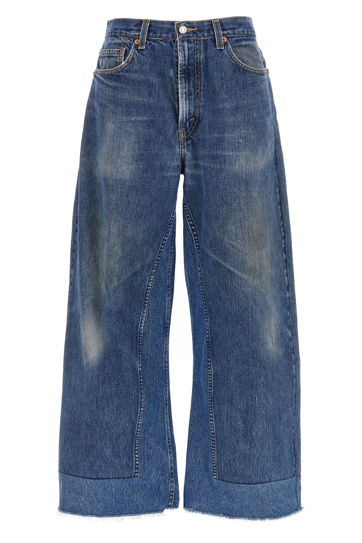 B Sides 'reworked Vintage Culotte' Jeans In Blue