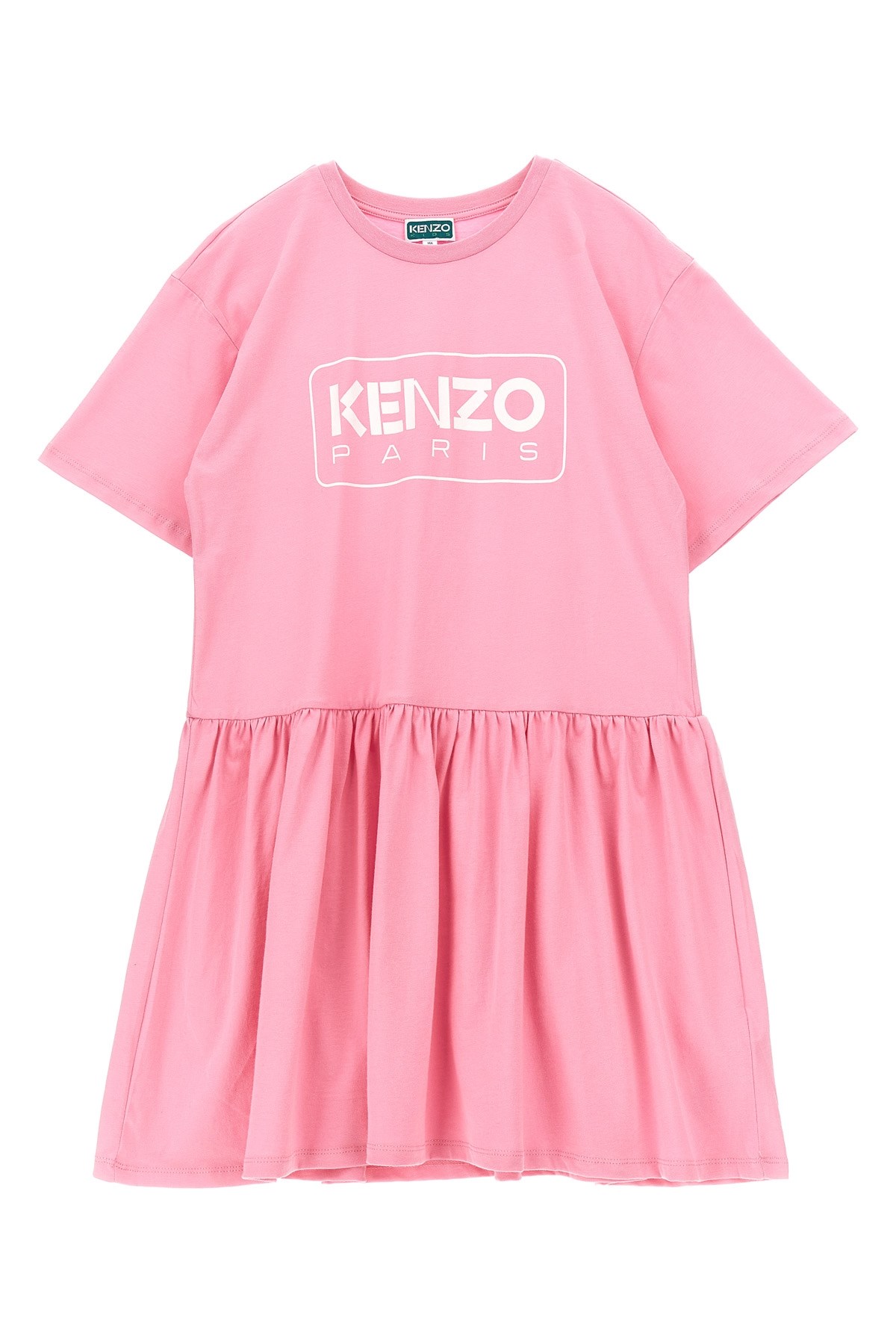 Kenzo Kids Logo Dress In Pink