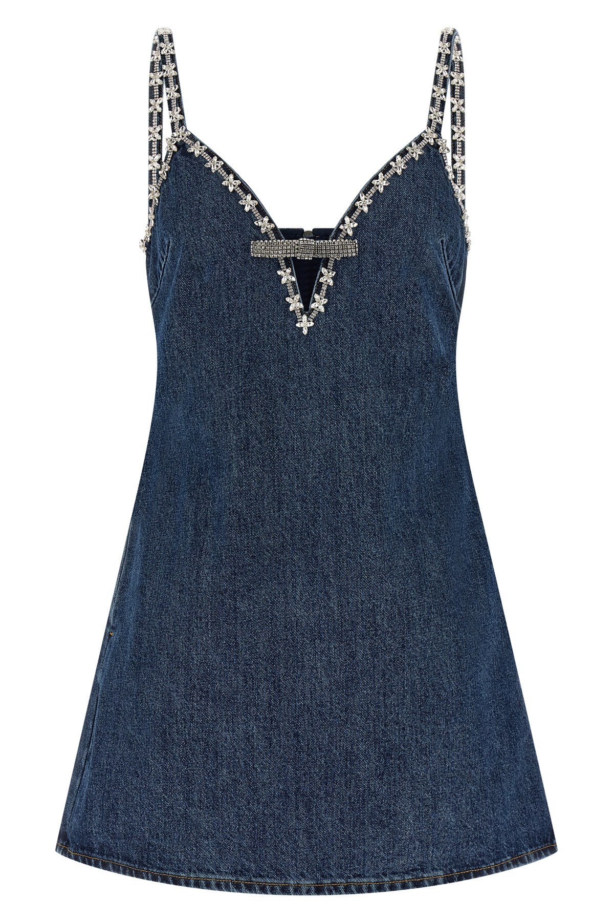 Self-portrait Self Portrait 'denim Strappy Mini' Dress
